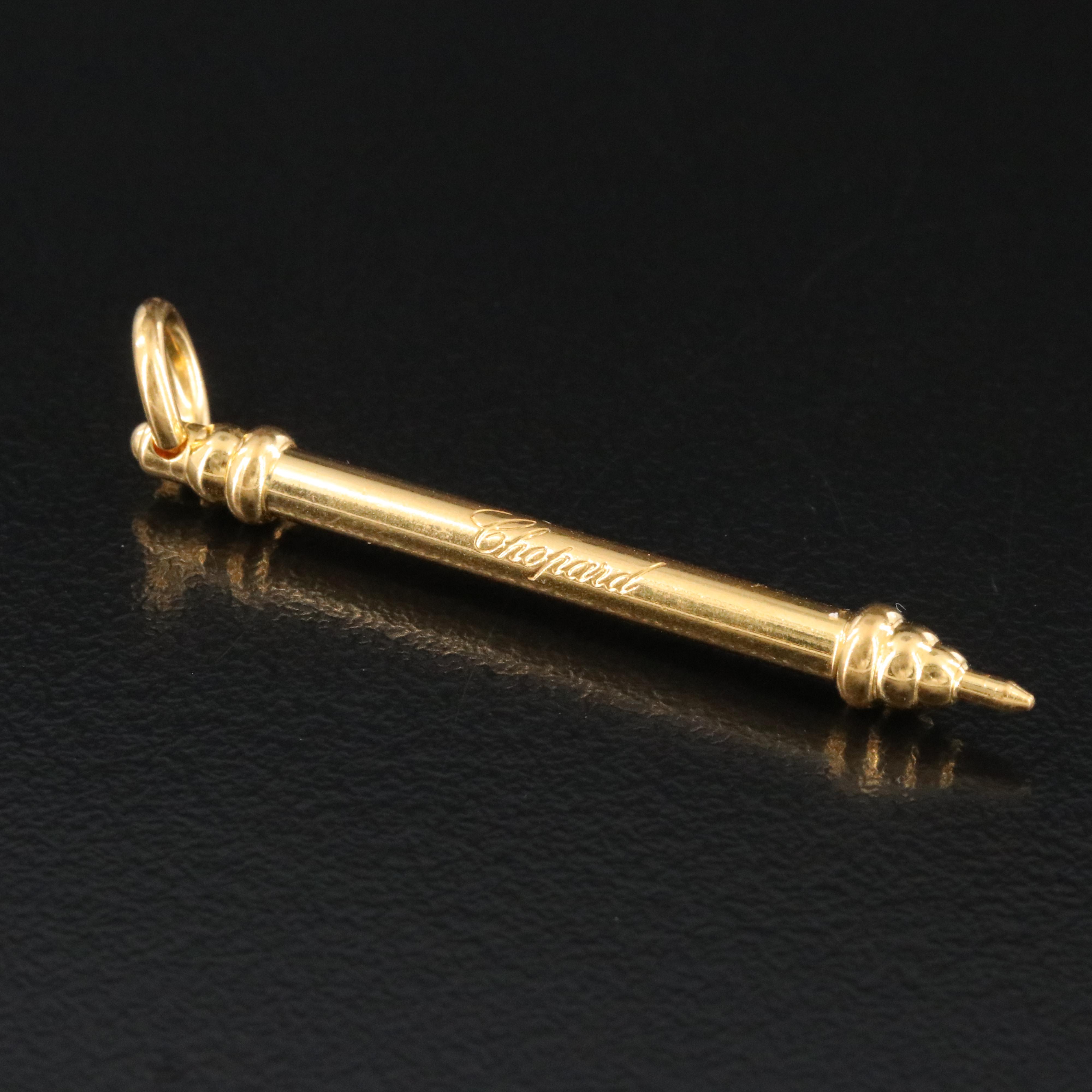 18K Chopard "Happy Diamonds" 8 Carats Total Weight Quartz Watch 5199