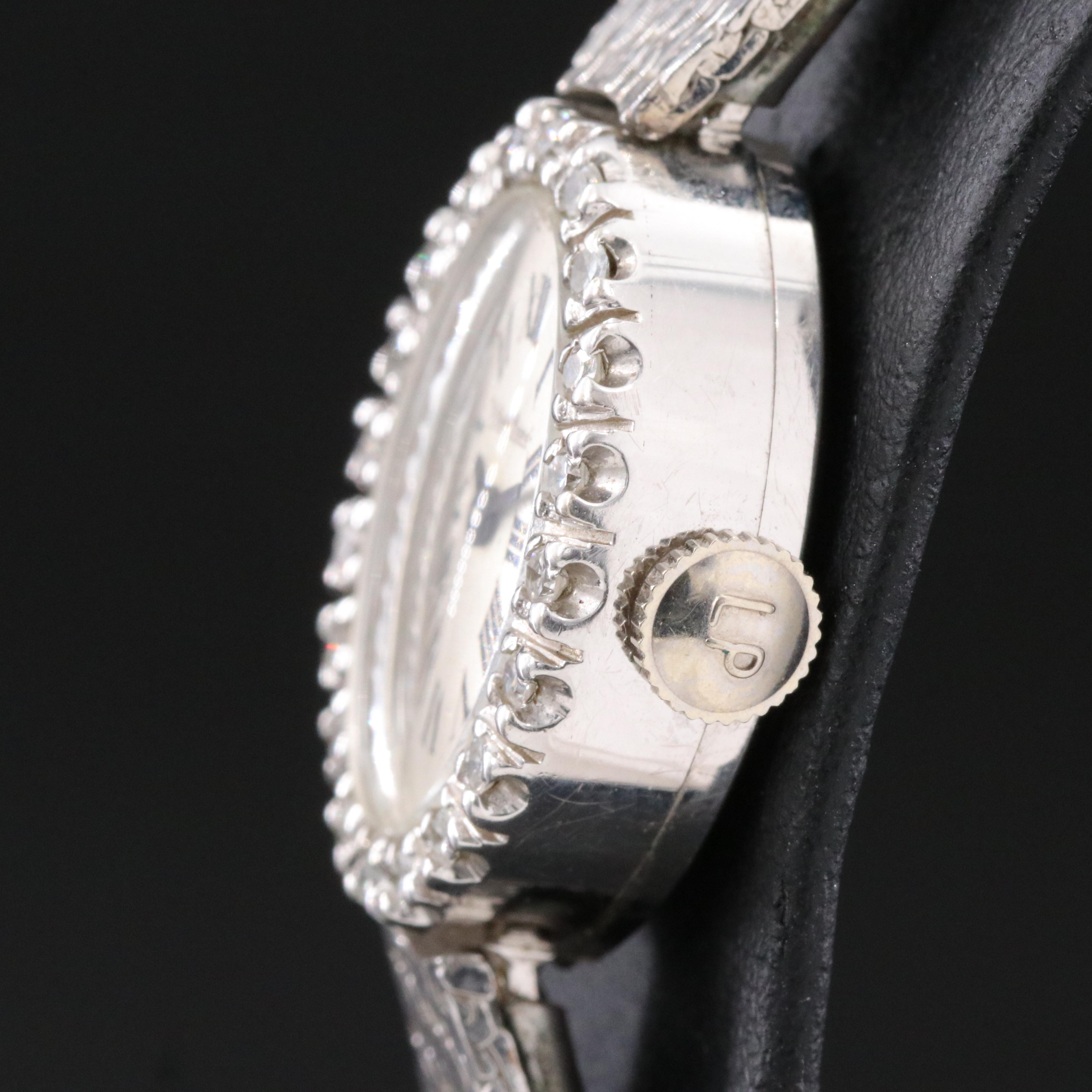 14K Gold Lucien Piccard Diamond Cocktail Watch