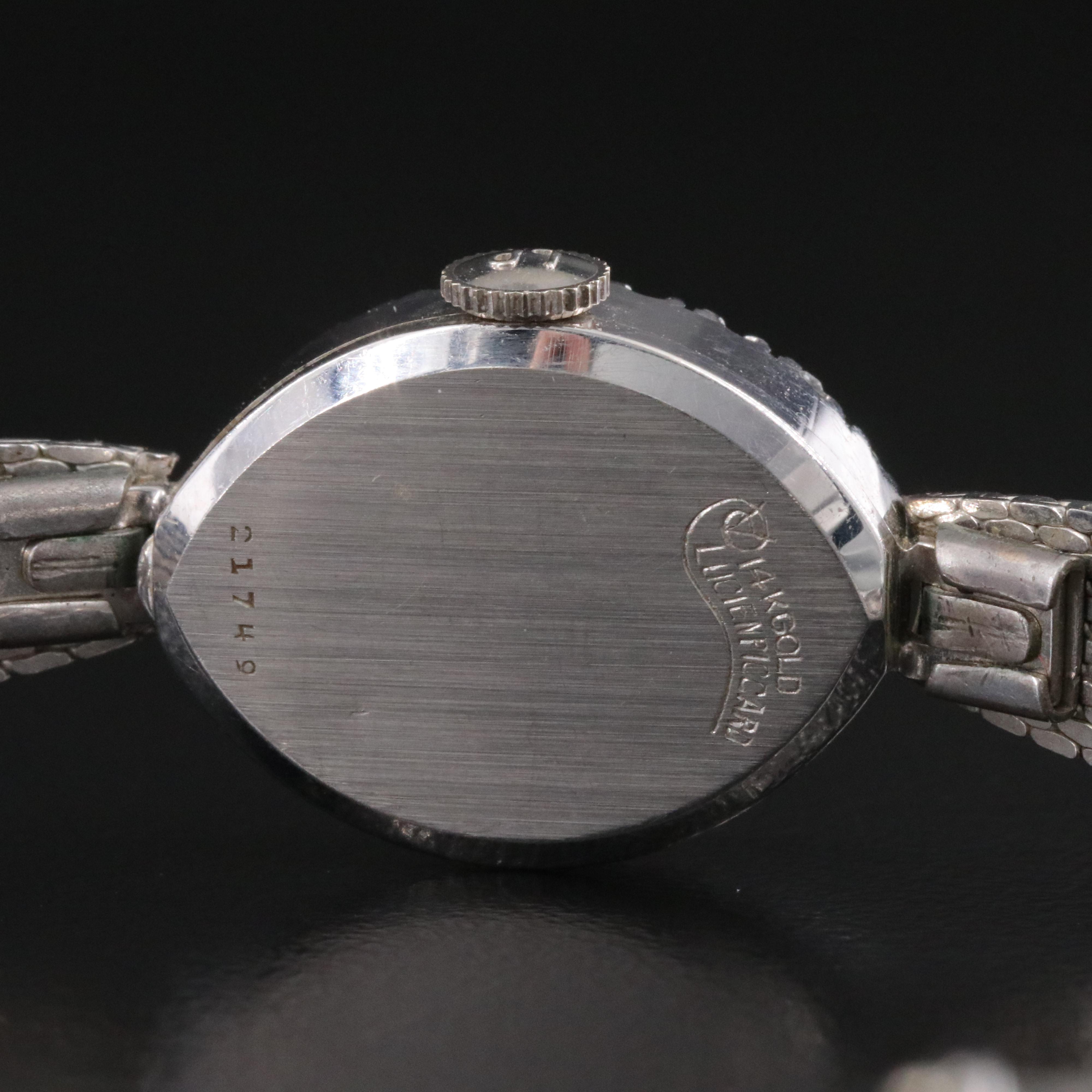 14K Gold Lucien Piccard Diamond Cocktail Watch