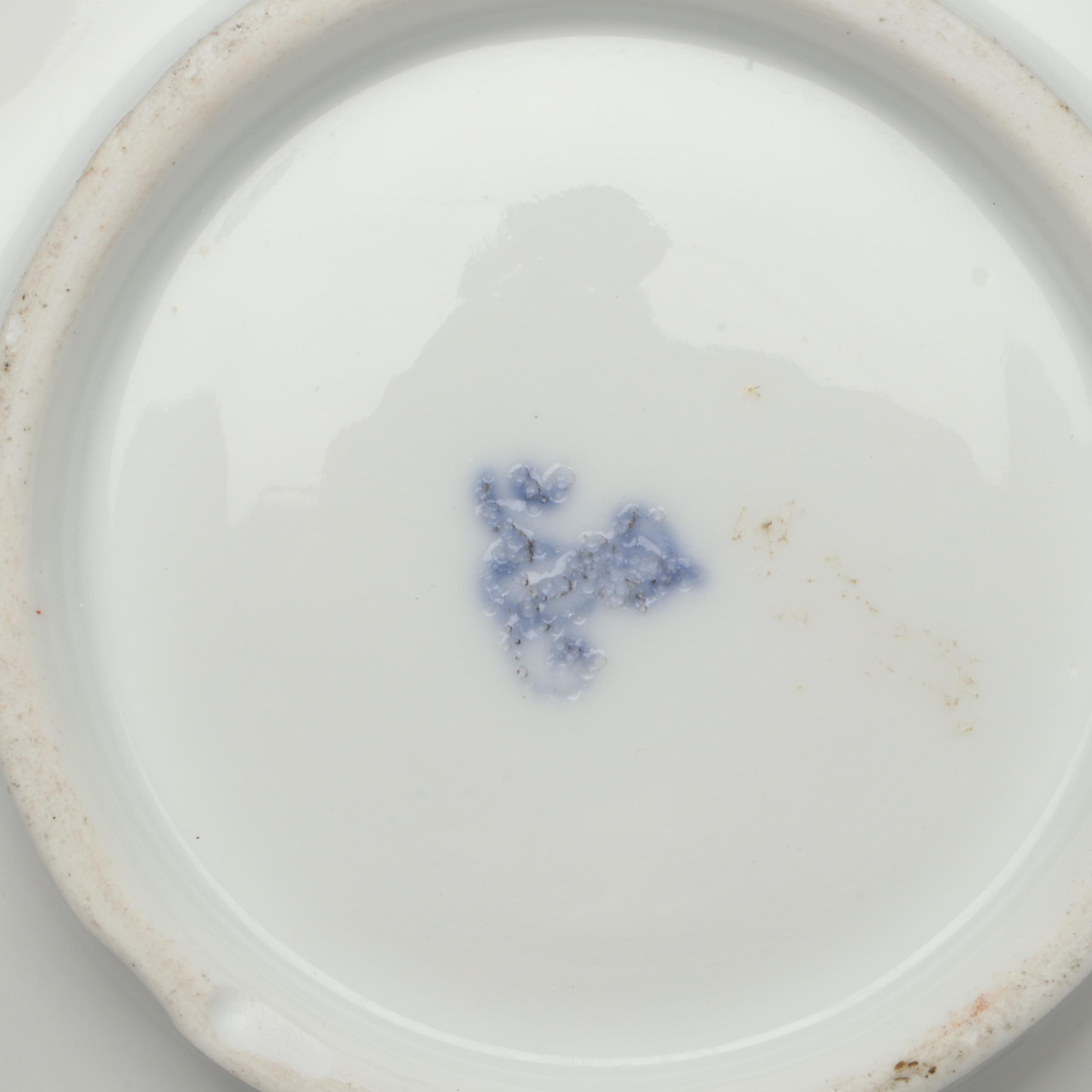 Continental Gilt Porcelain Teacups with Saucers