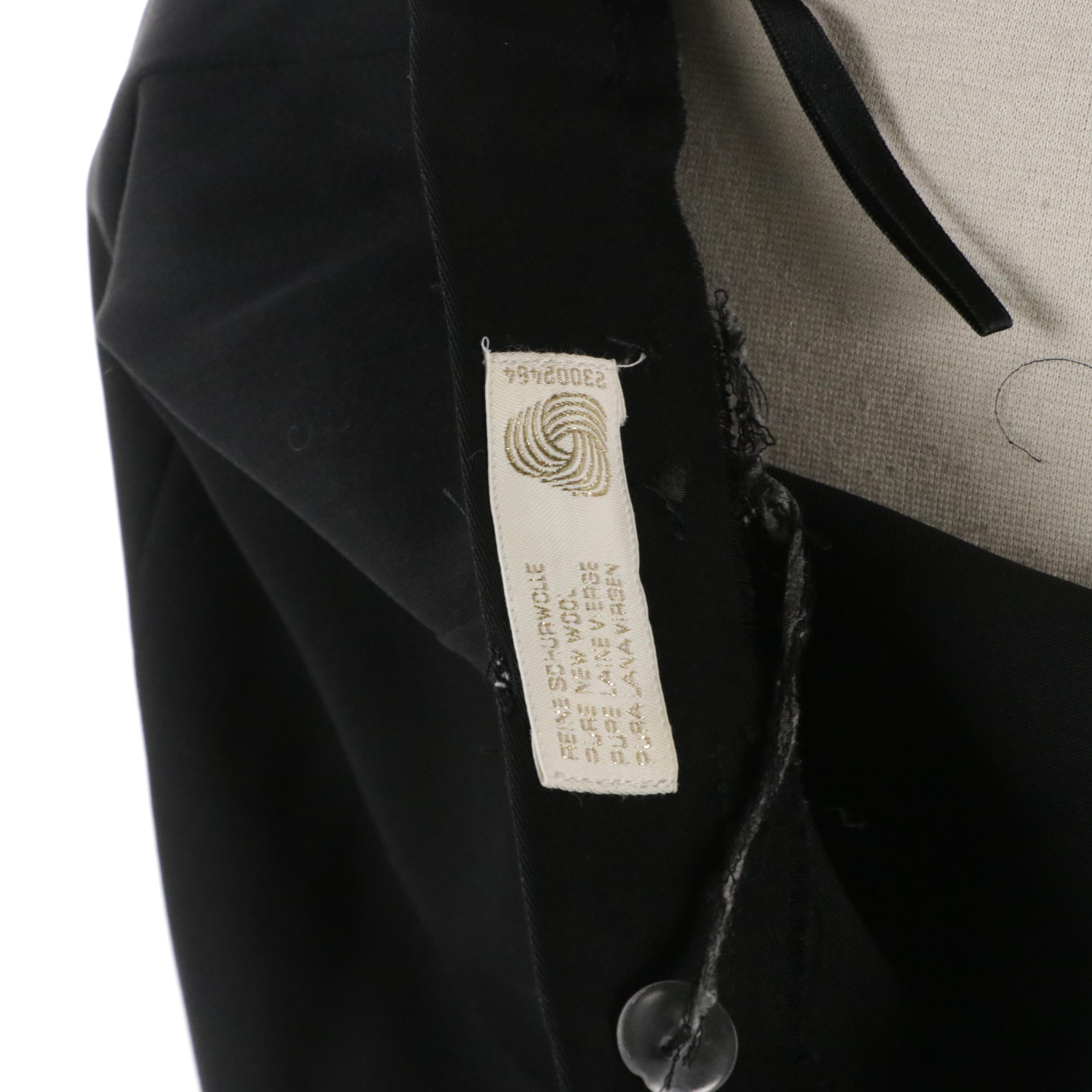 Escada by Margaretha Ley Black Double-Breasted Jacket and Pencil Skirt Suit Set