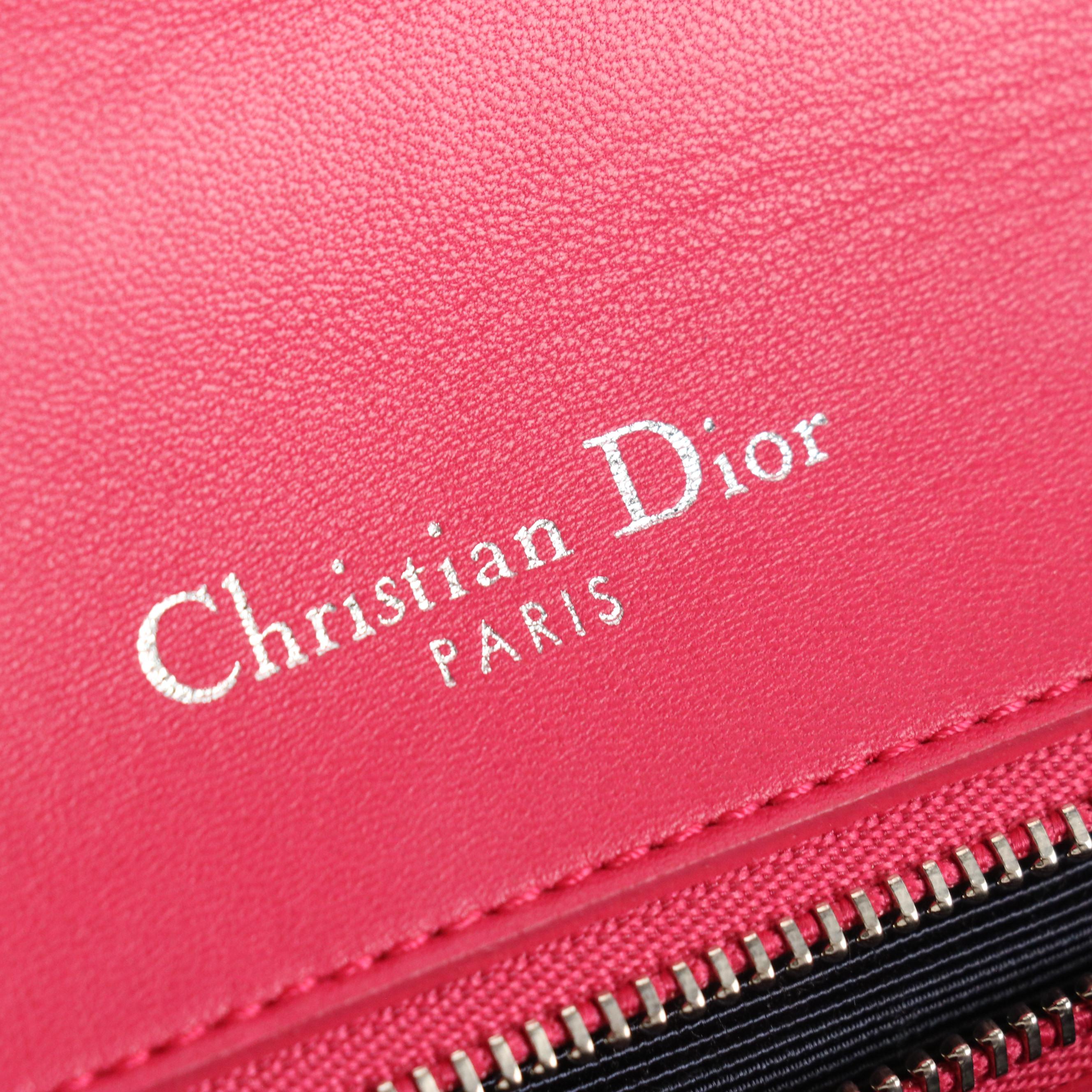 Christian Dior Lambskin Leather Diorama Flap Crossbody Bag
