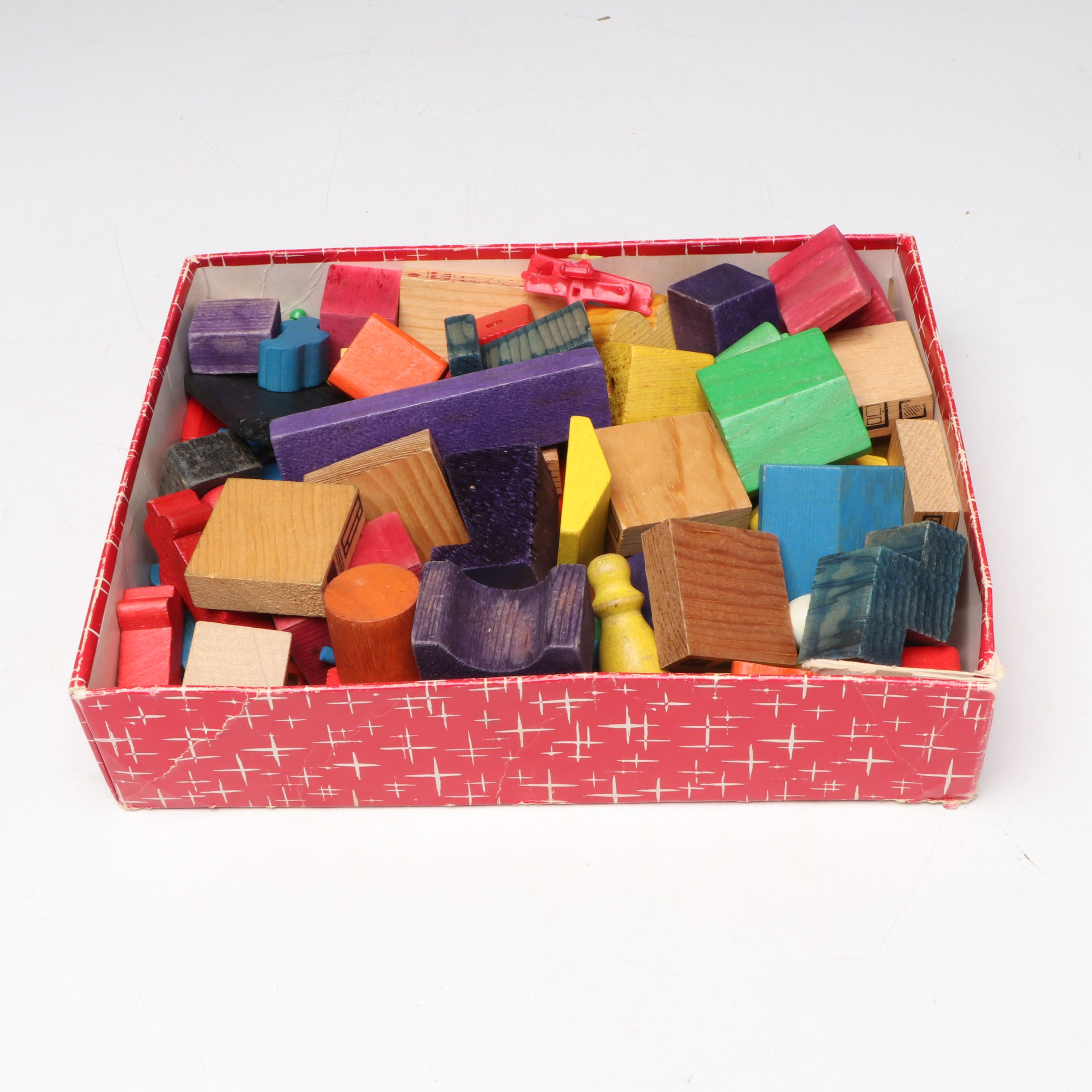 Playskool Inlaid Map Puzzle and Peg Board with Wood Blocks and LEGO Base Plate