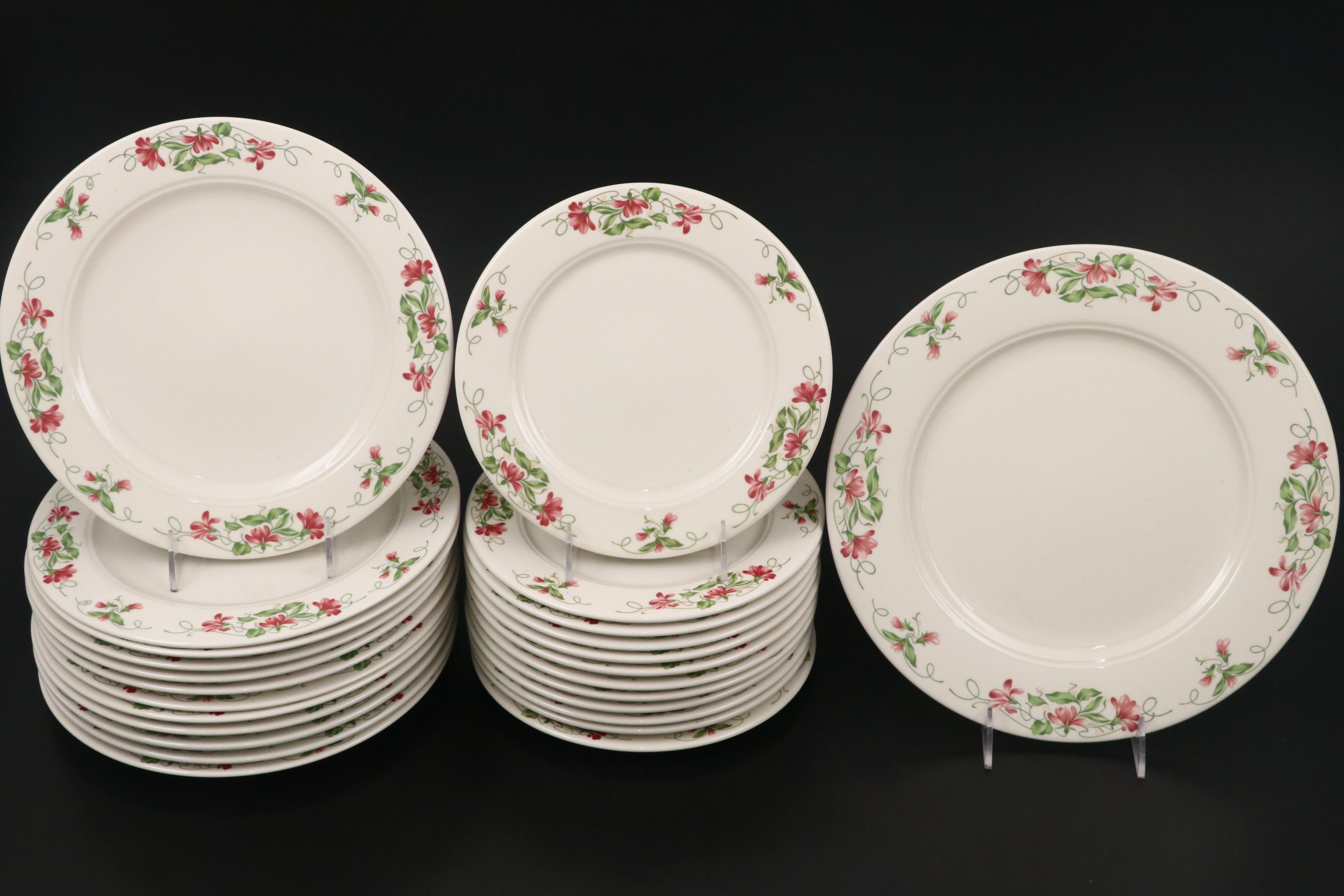 Homer Laughlin "Pink Violets" Restaurant Ceramic Dinnerware