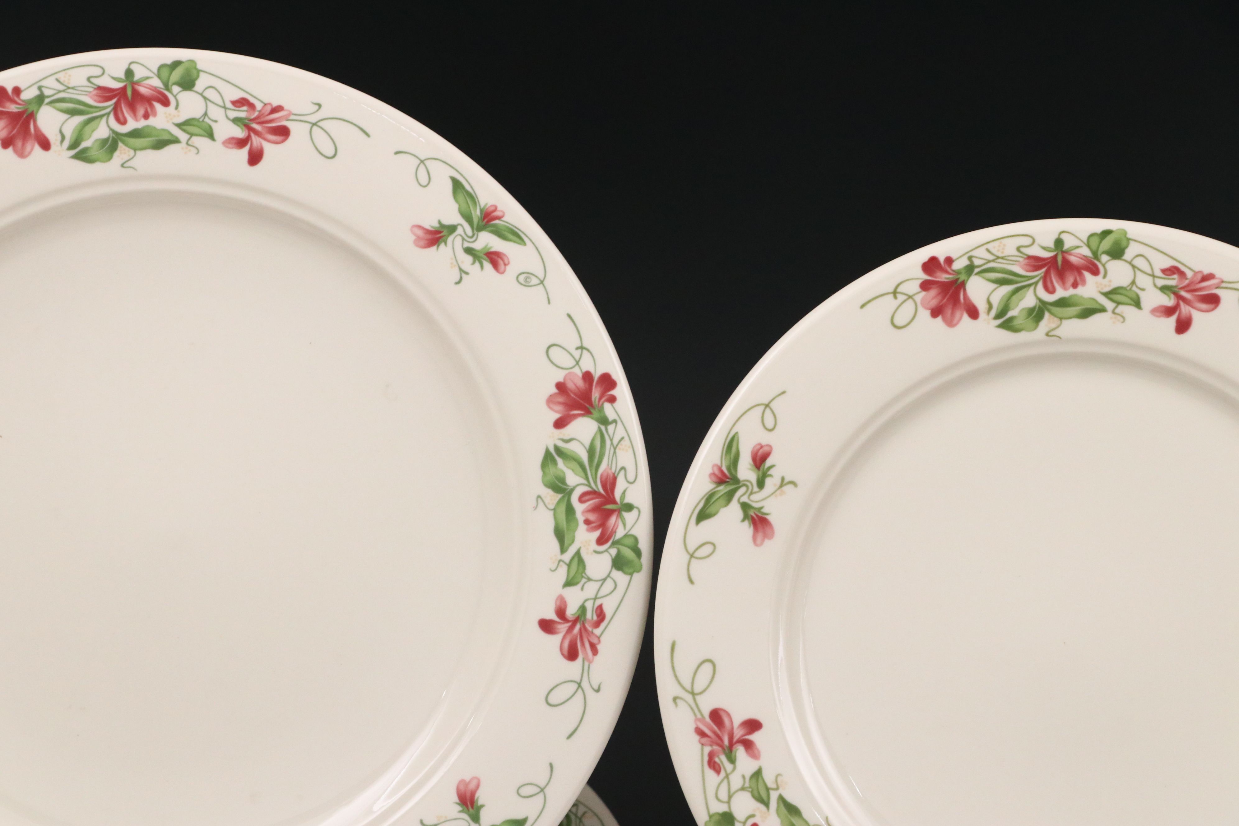 Homer Laughlin "Pink Violets" Restaurant Ceramic Dinnerware