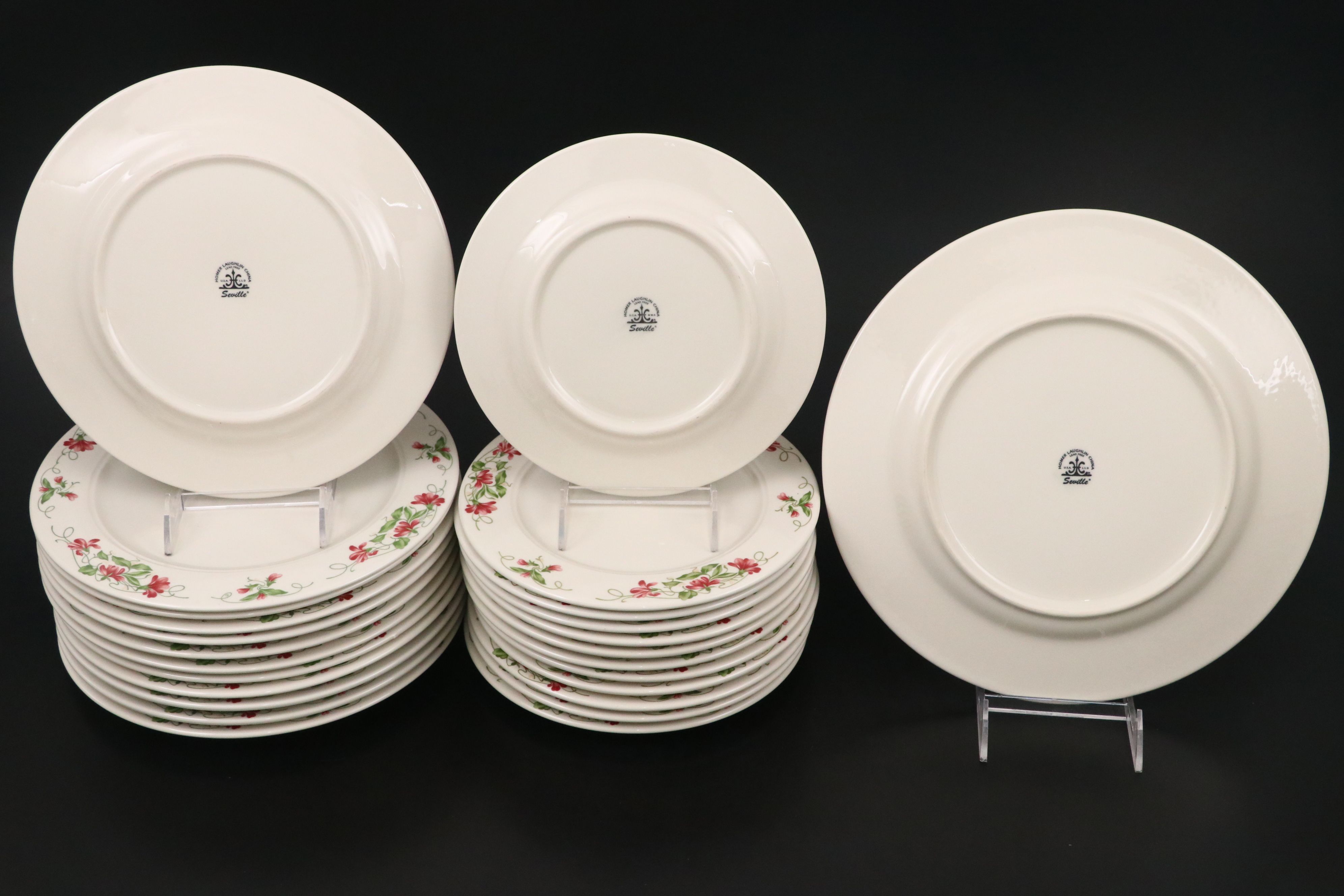 Homer Laughlin "Pink Violets" Restaurant Ceramic Dinnerware