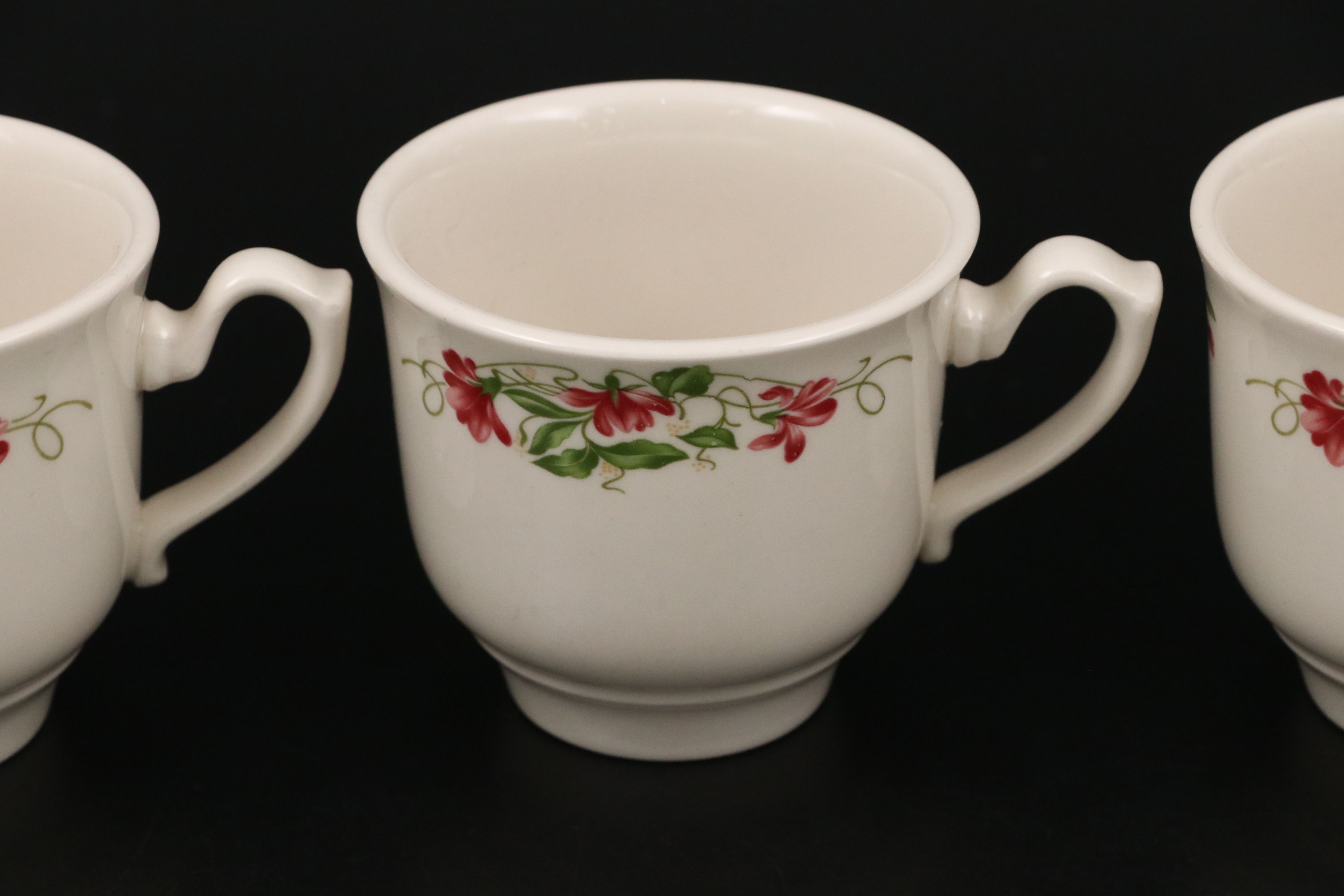 Homer Laughlin "Pink Violets" Restaurant Ceramic Dinnerware