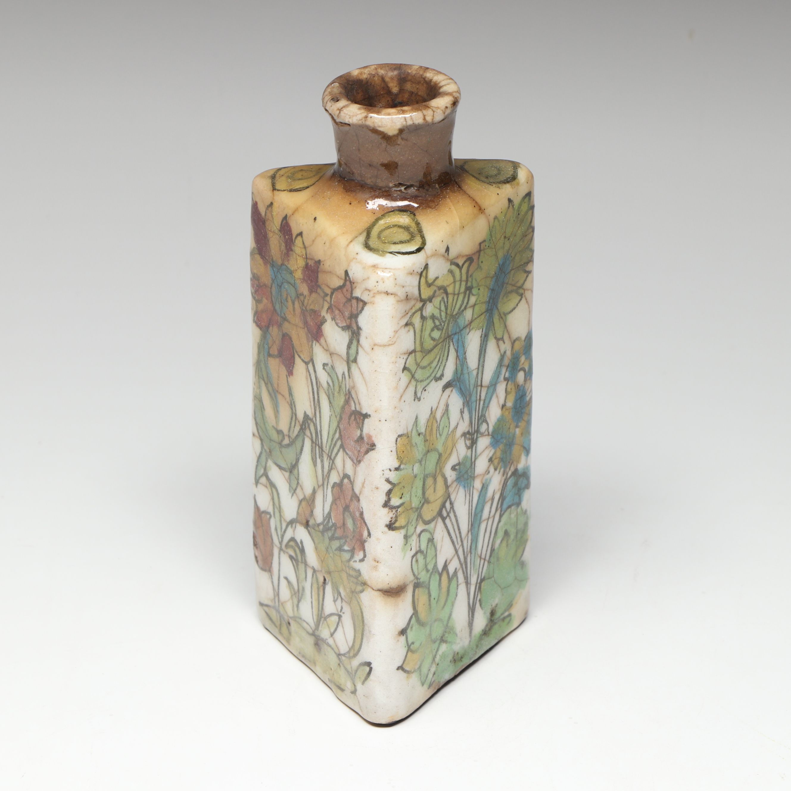 Art Pottery Glazed Ceramic Bud Vases