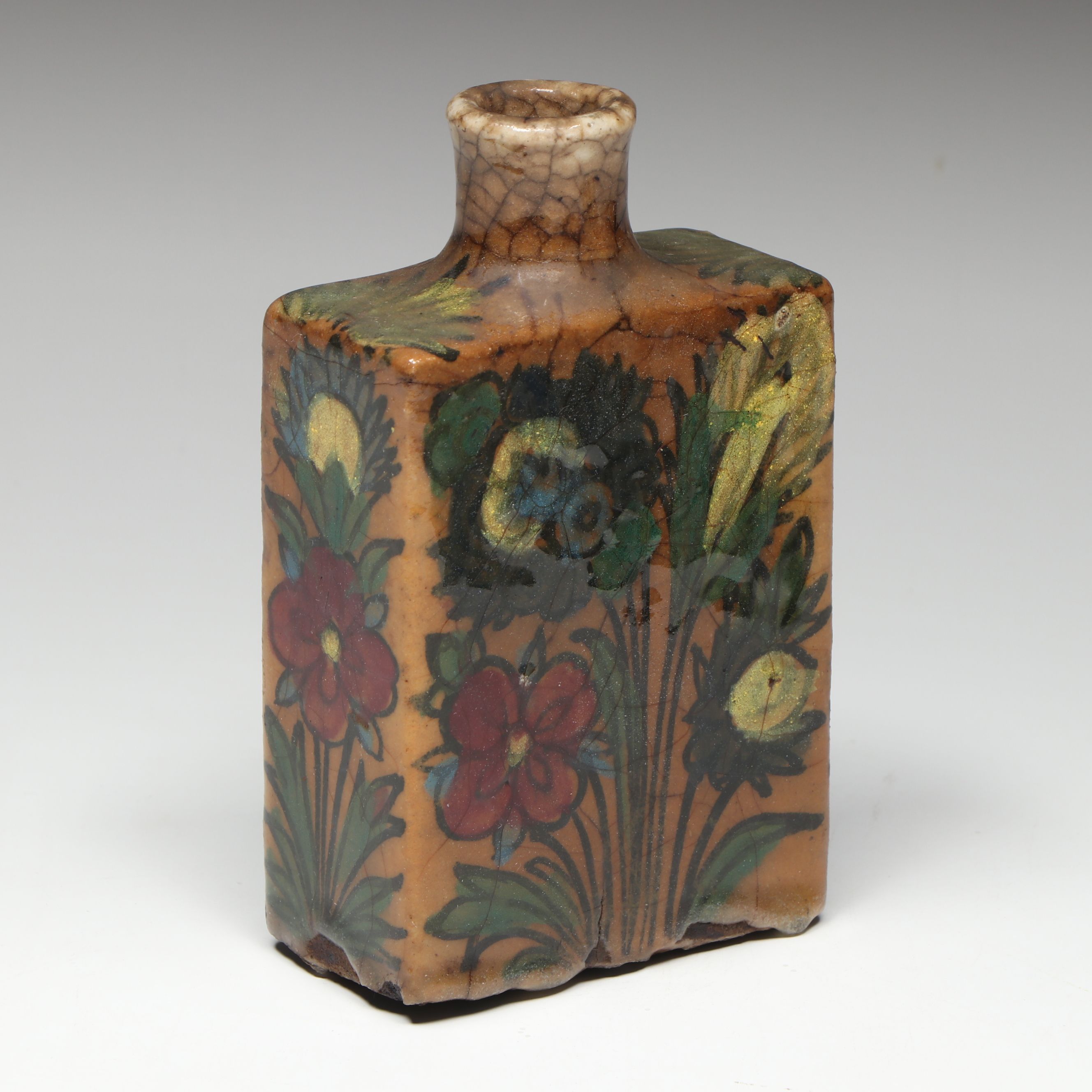 Art Pottery Glazed Ceramic Bud Vases