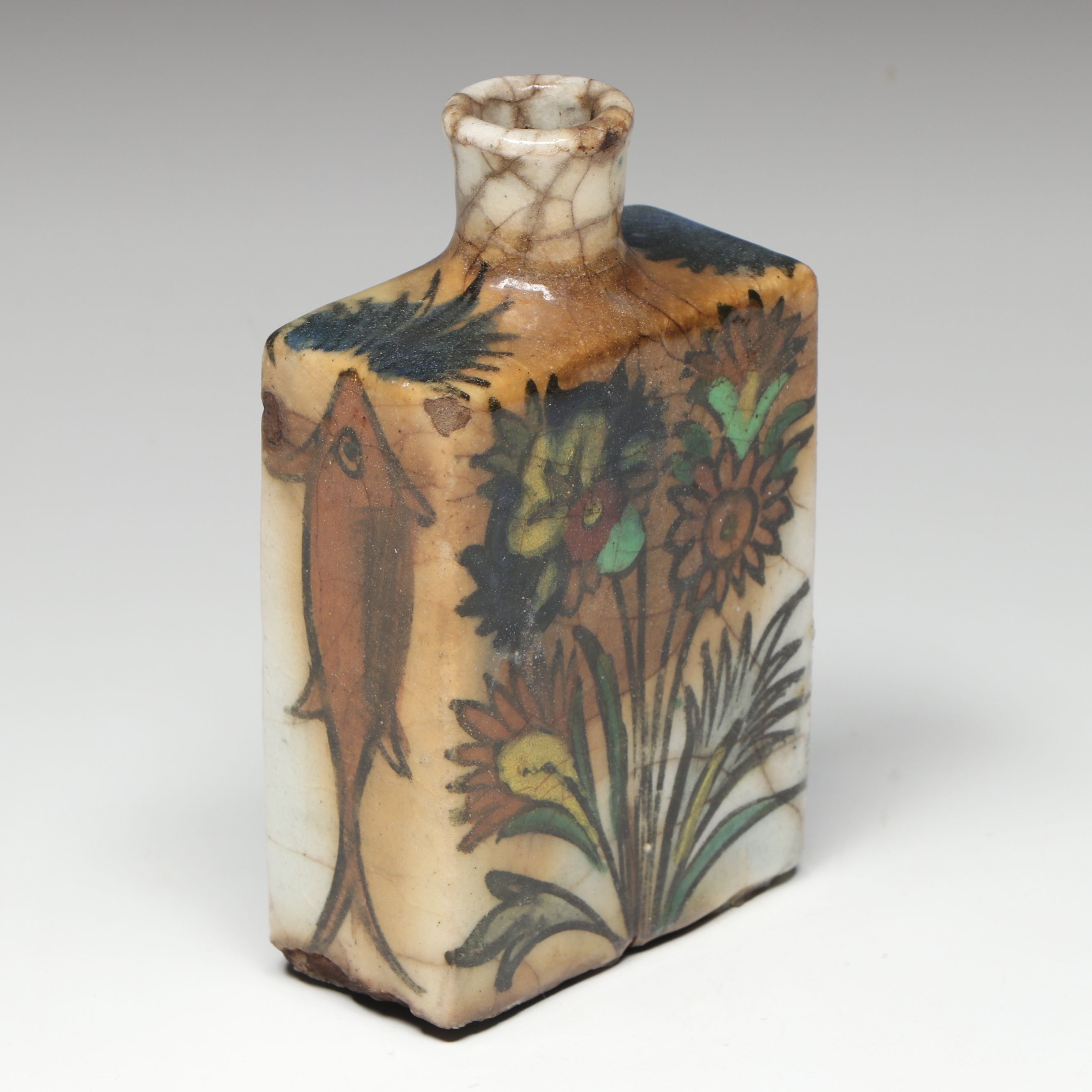 Art Pottery Glazed Ceramic Bud Vases