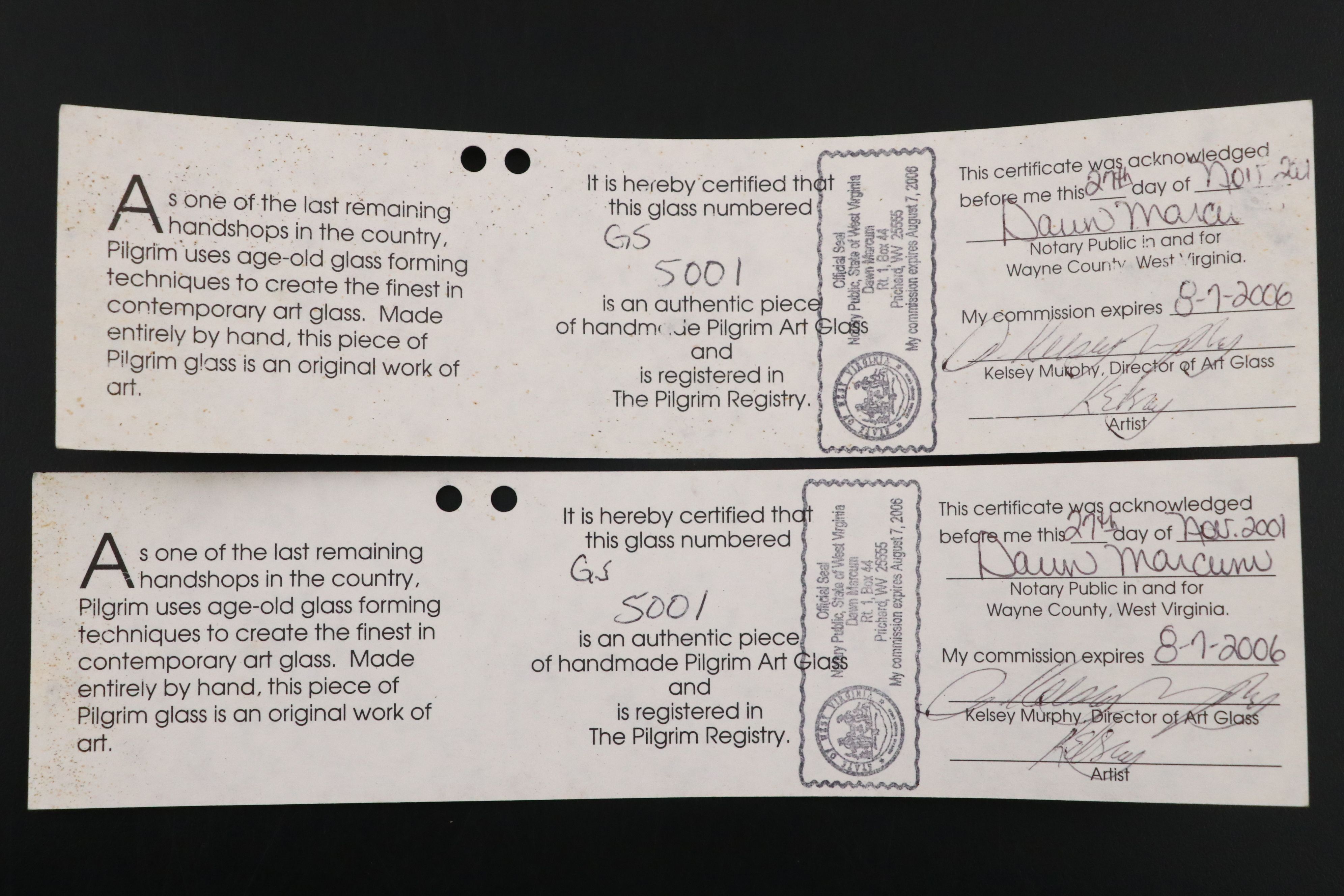 Pilgrim Cameo Glass Vase, 2002