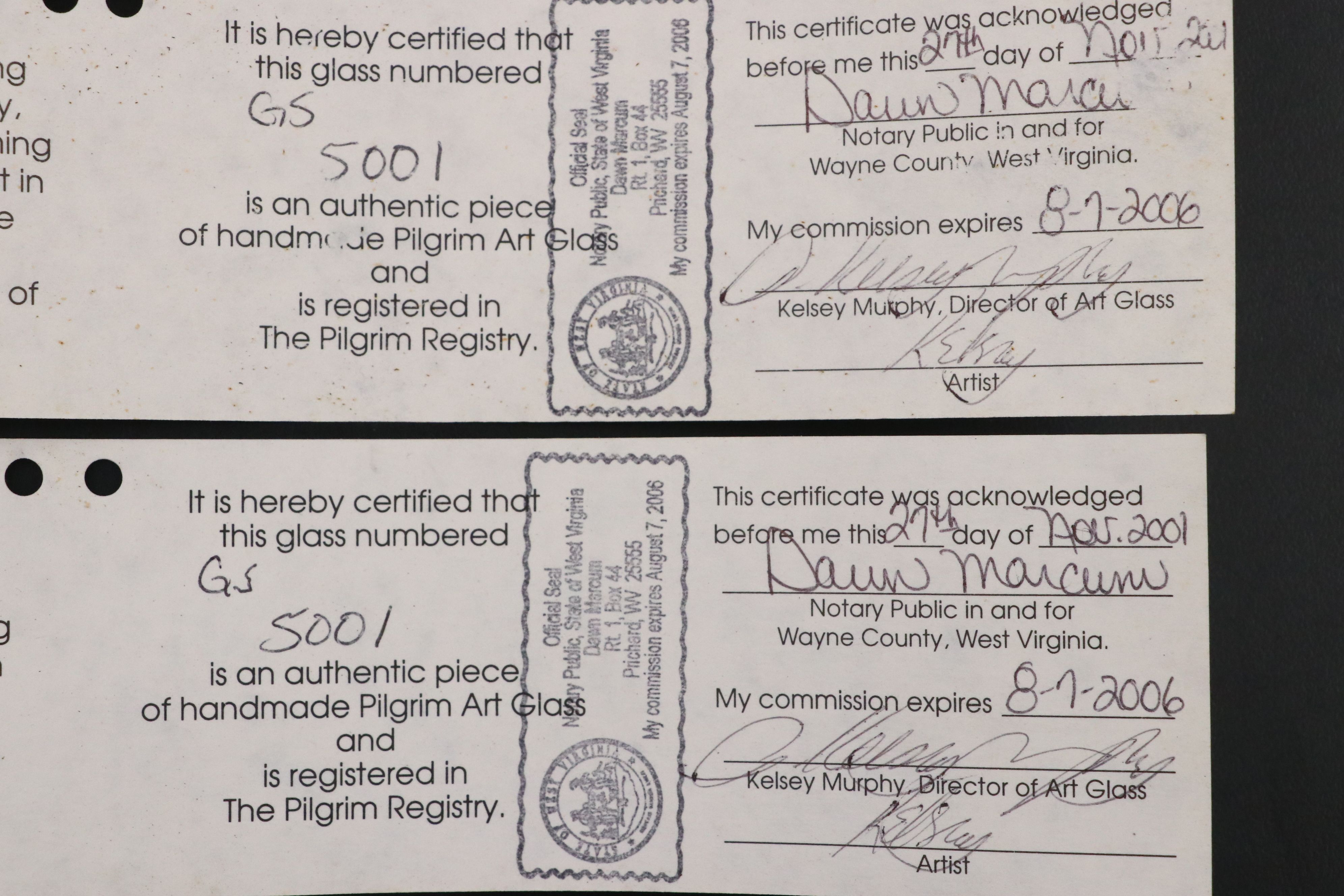 Pilgrim Cameo Glass Vase, 2002