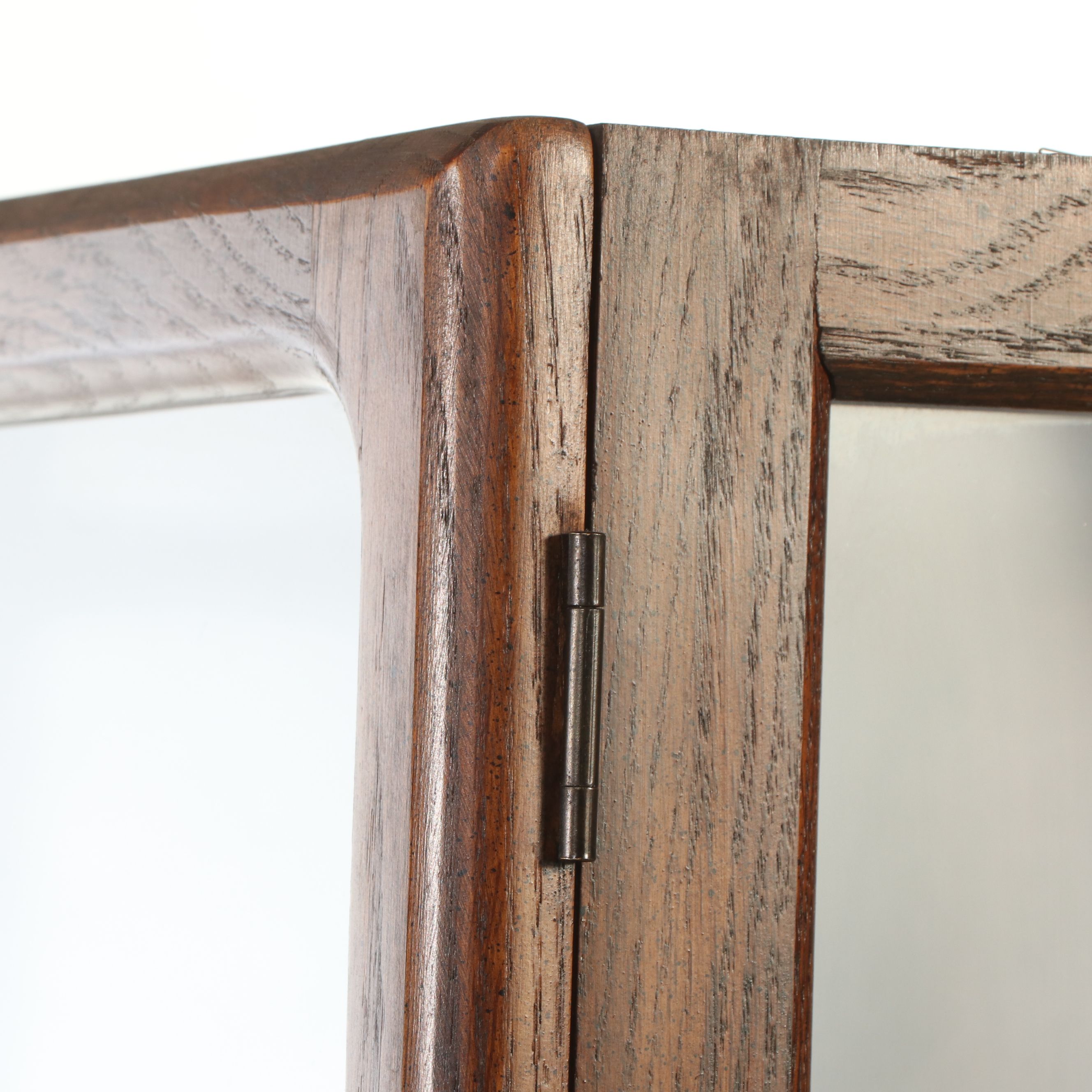 Mid Century Illuminated Oak China Cabinet