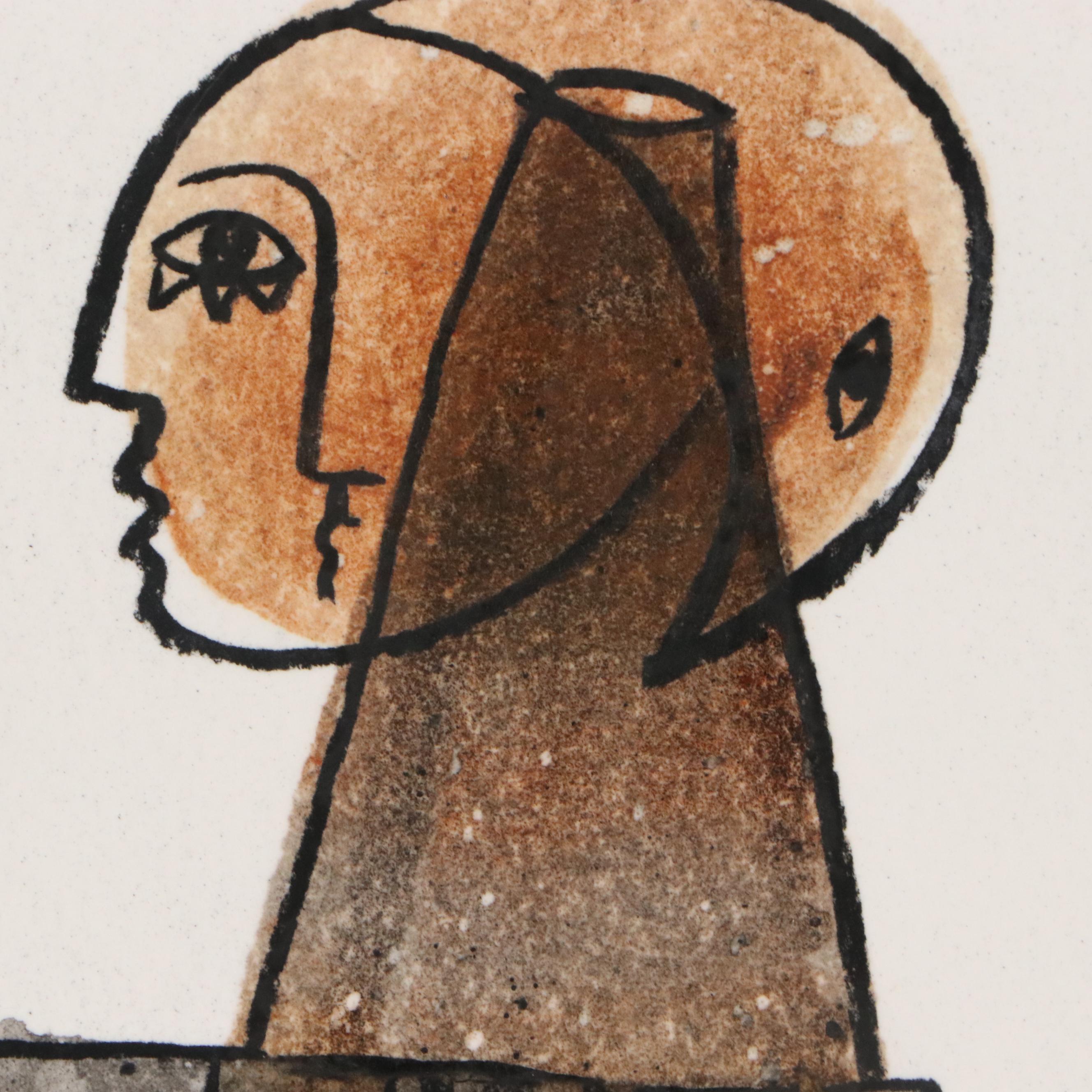 Michel Blázquez Surrealist Mixed Media Painting "Untitled," 2025