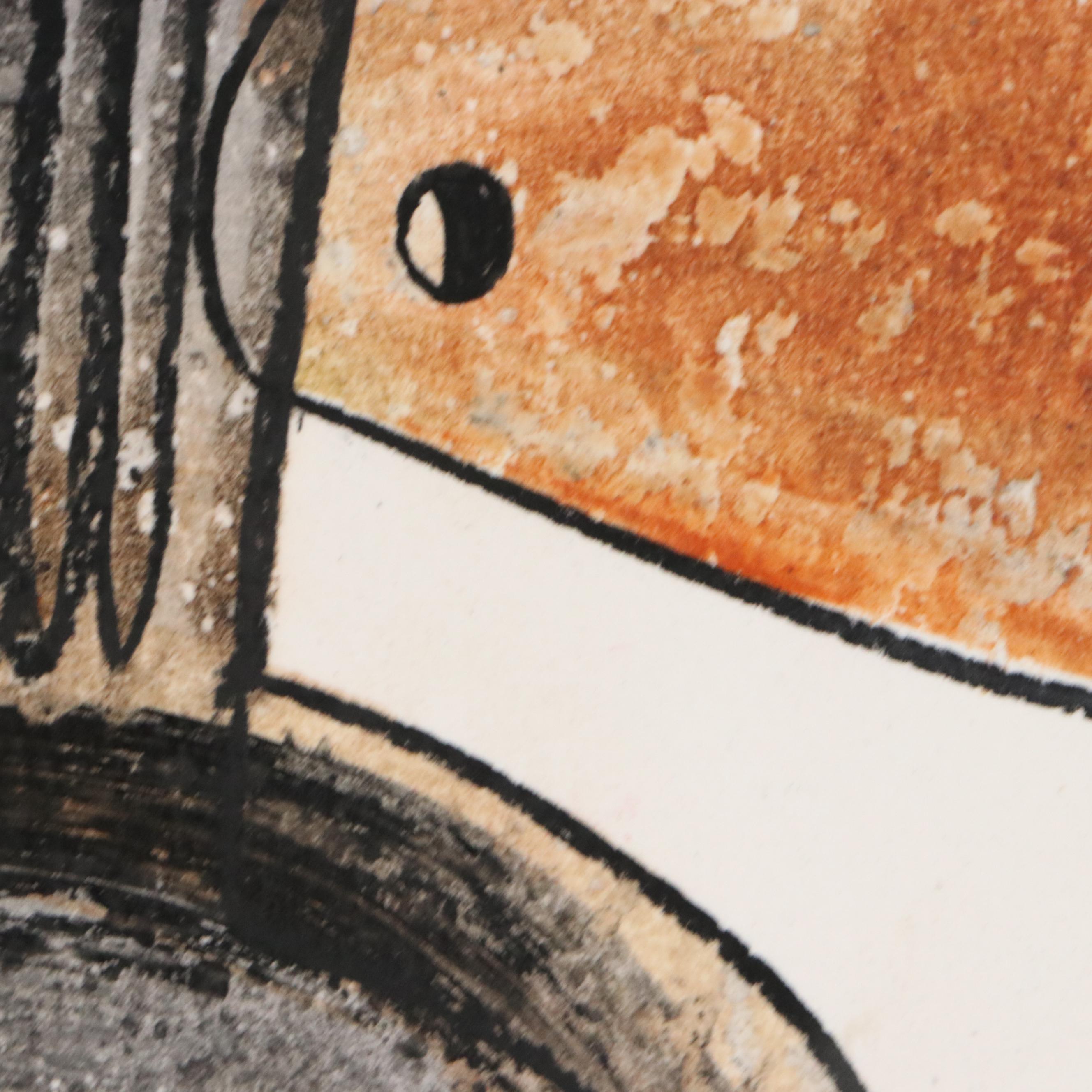 Michel Blázquez Surrealist Mixed Media Painting "Untitled," 2025