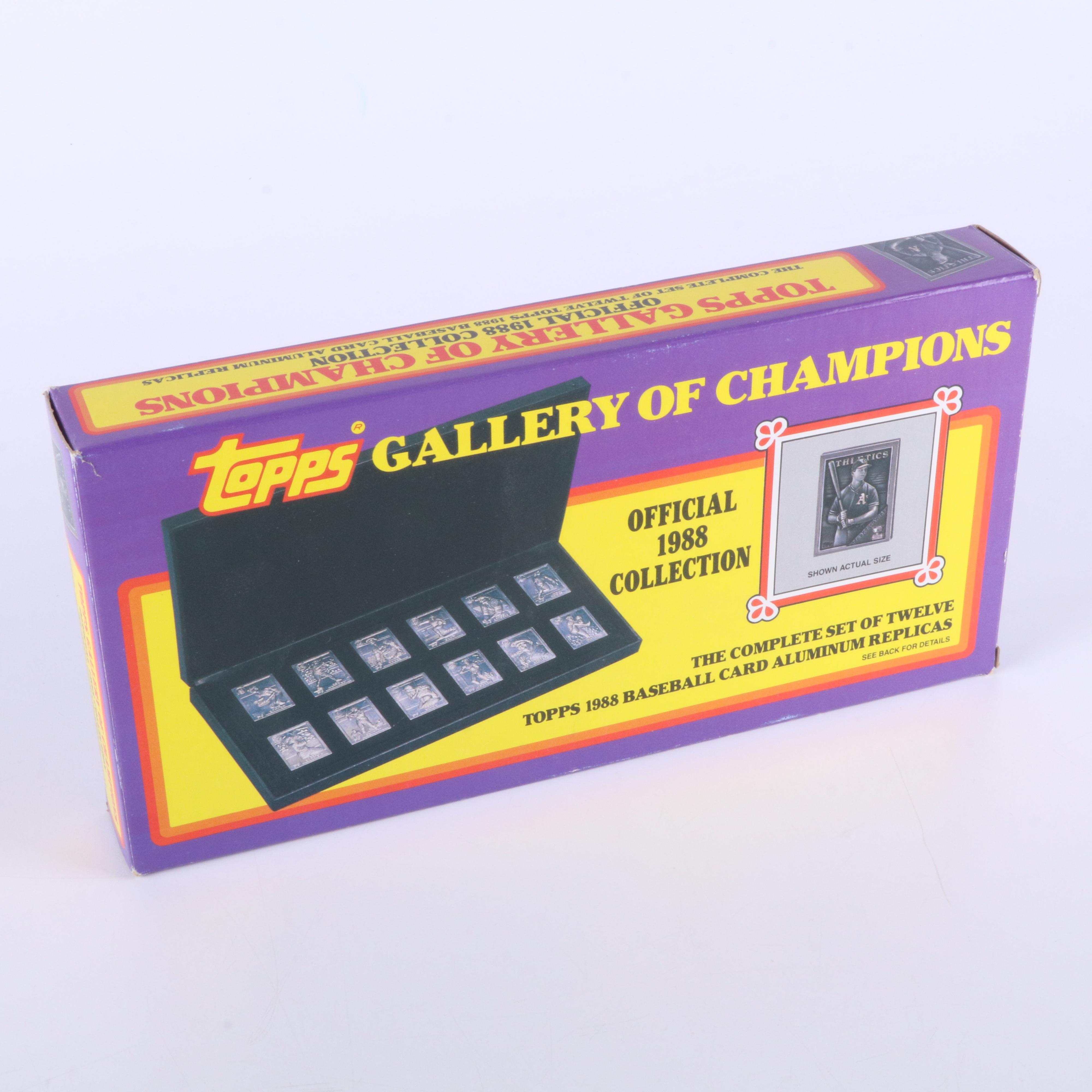 Three Baseball Card Sets, 1988 Topps Gallery of Champions, UK Basketball Cards