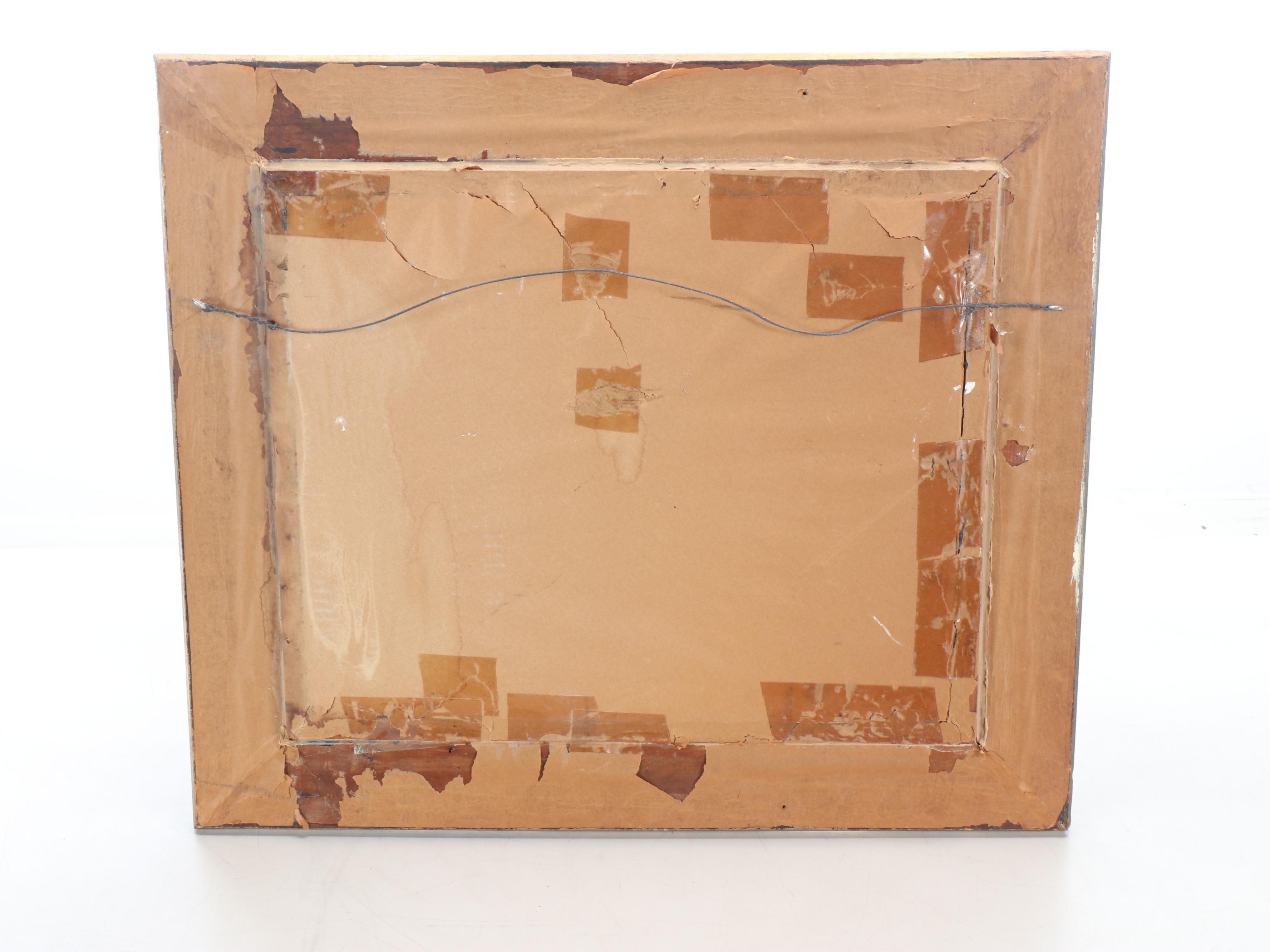 Gold Finish Floral Wood Wall Mirror