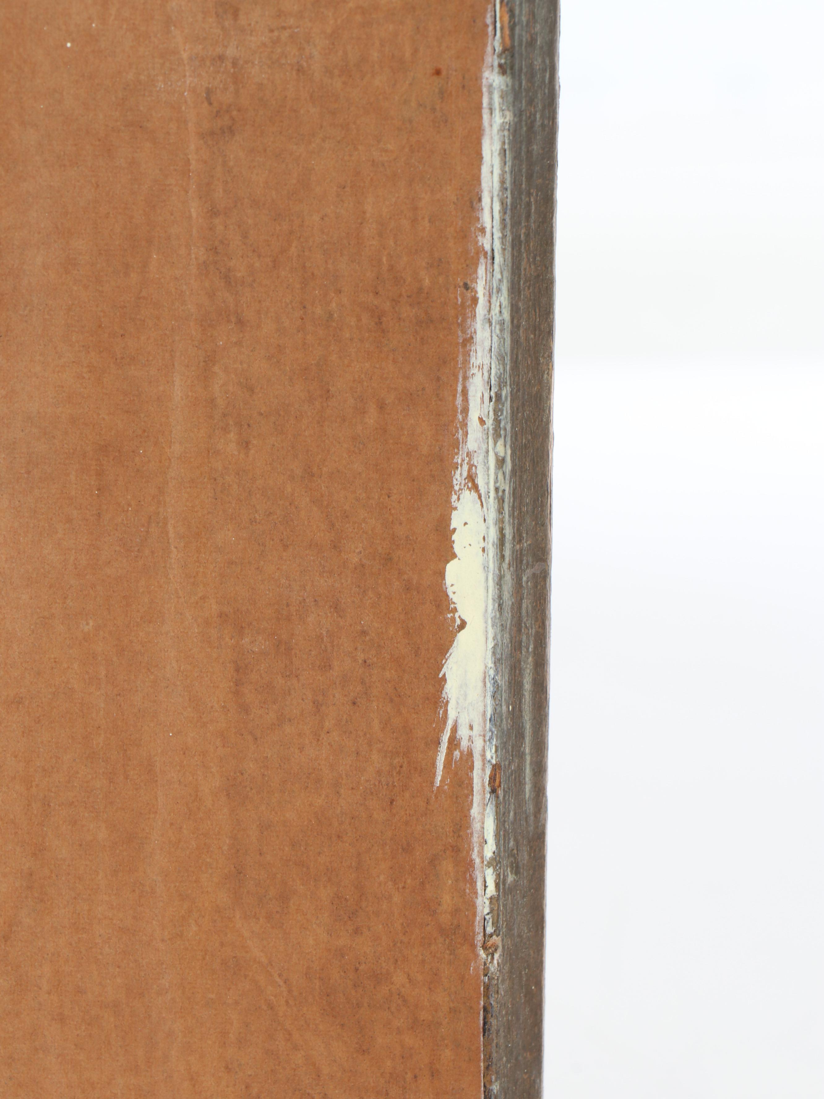 Gold Finish Floral Wood Wall Mirror