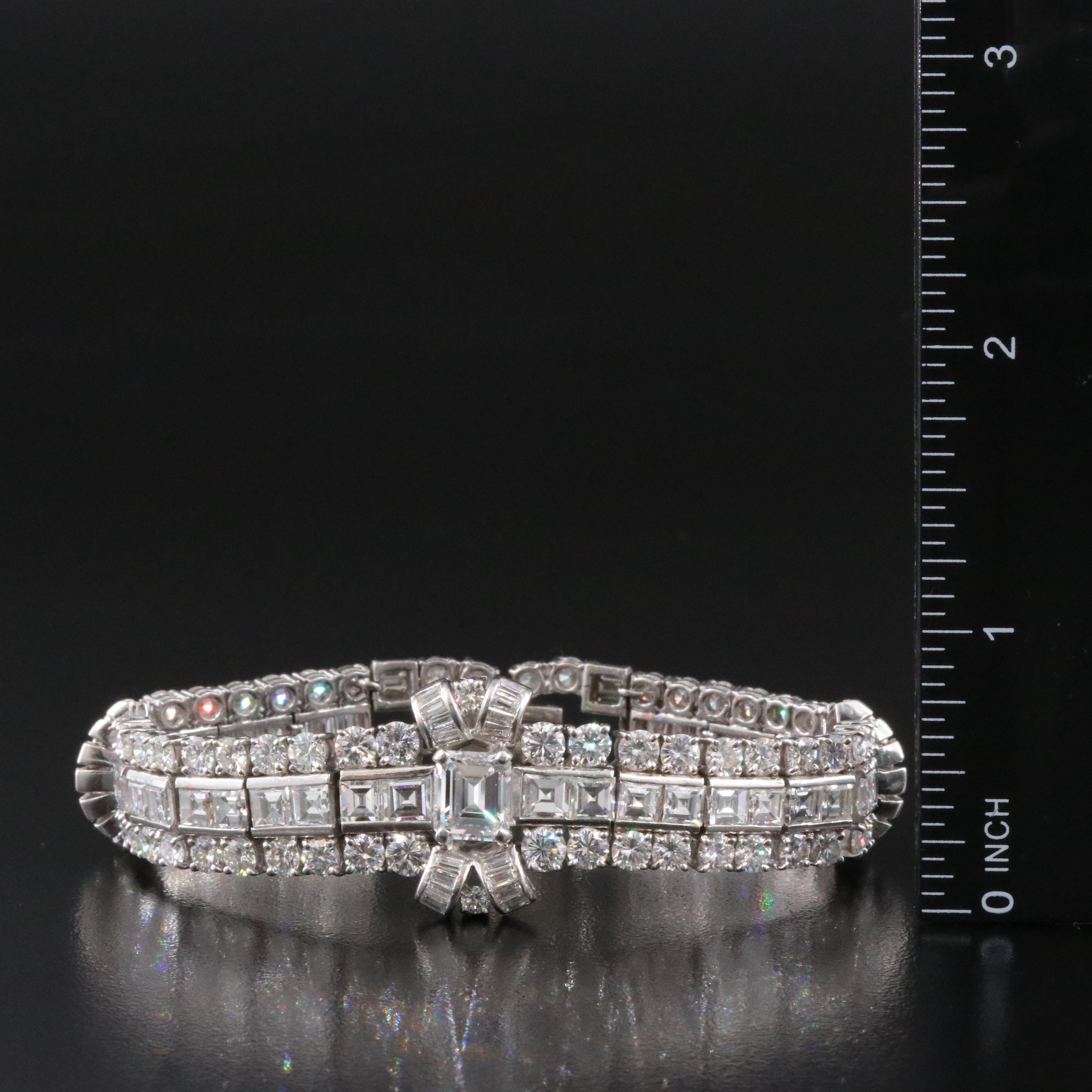 Retro Platinum 26.72 CTW Diamond Bracelet