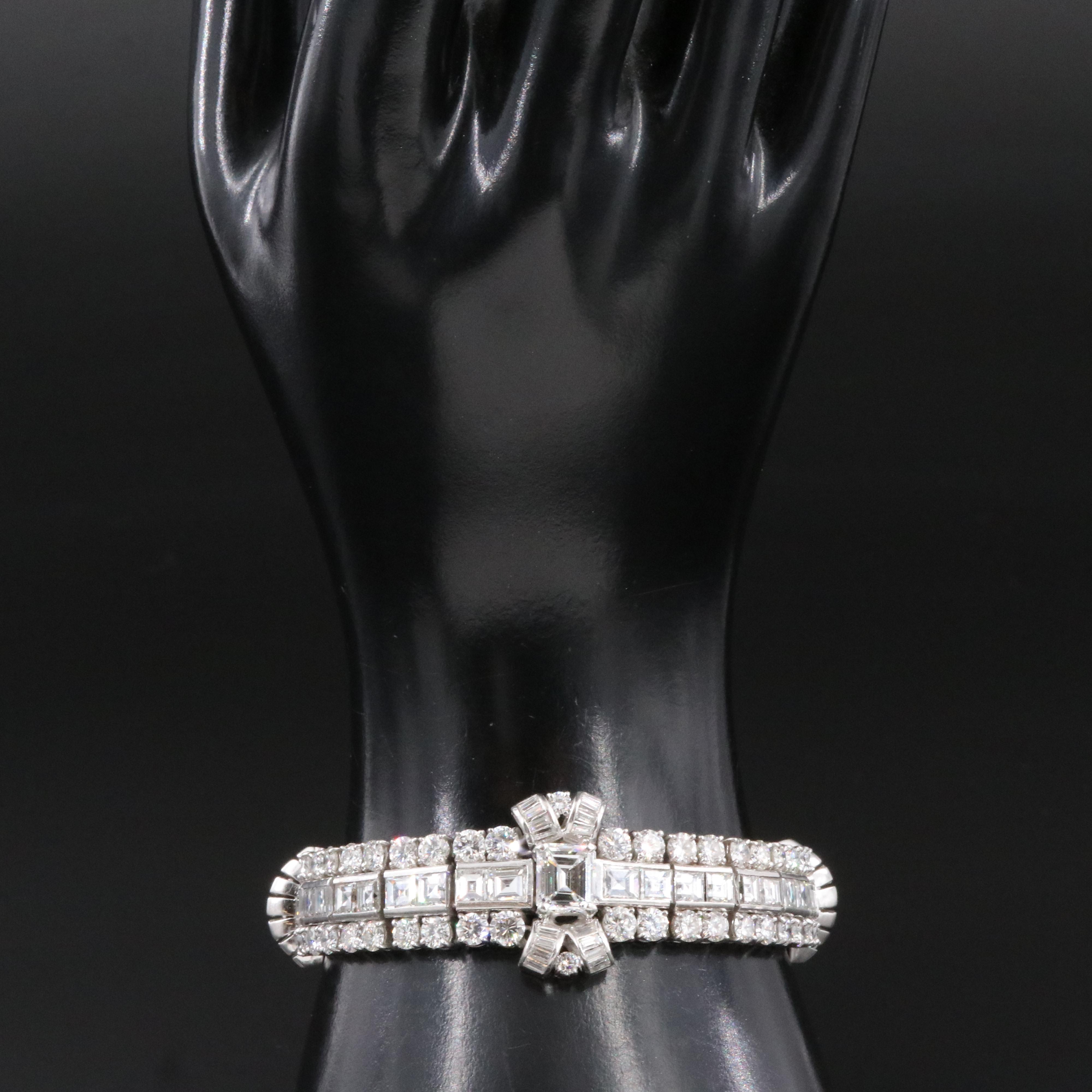 Retro Platinum 26.72 CTW Diamond Bracelet