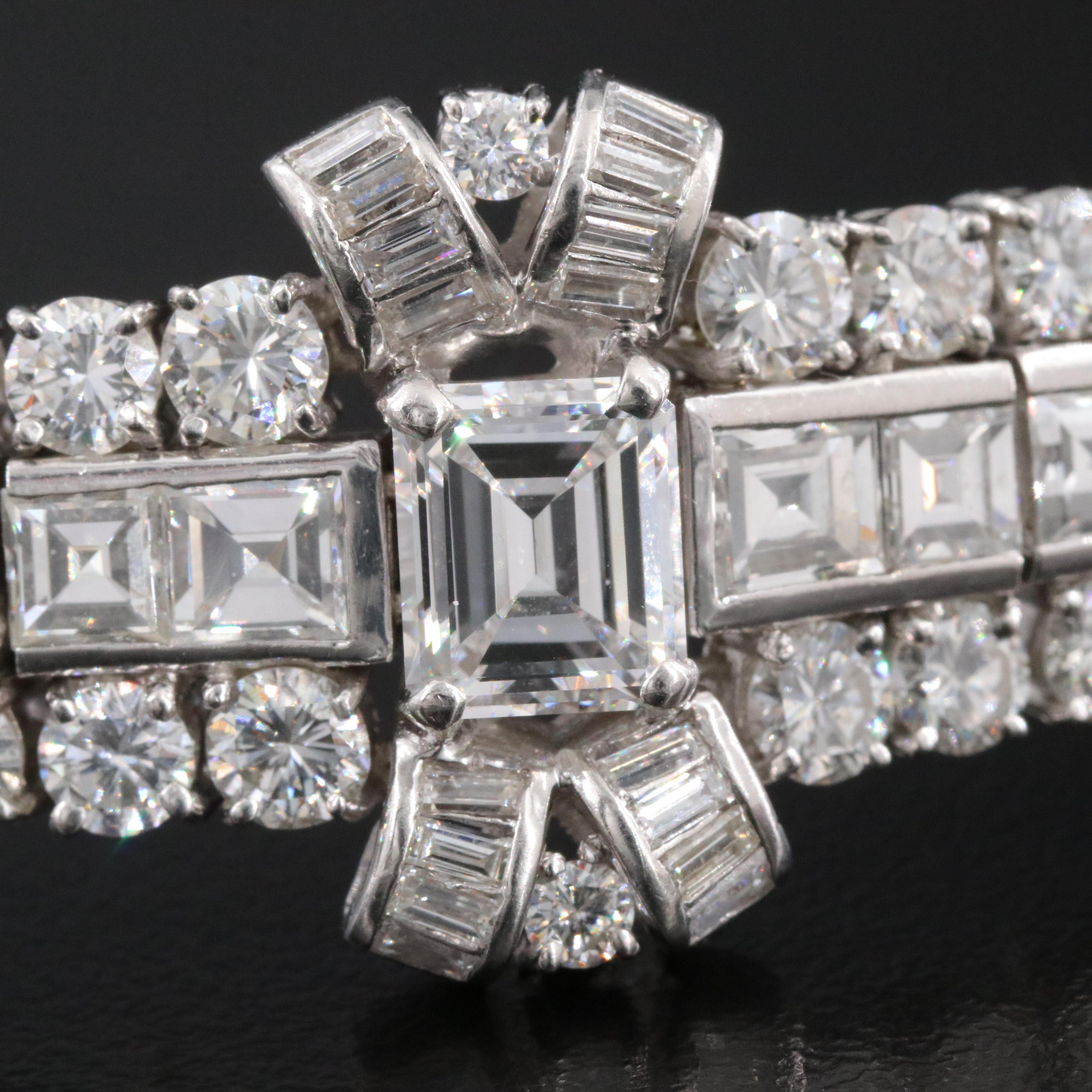 Retro Platinum 26.72 CTW Diamond Bracelet