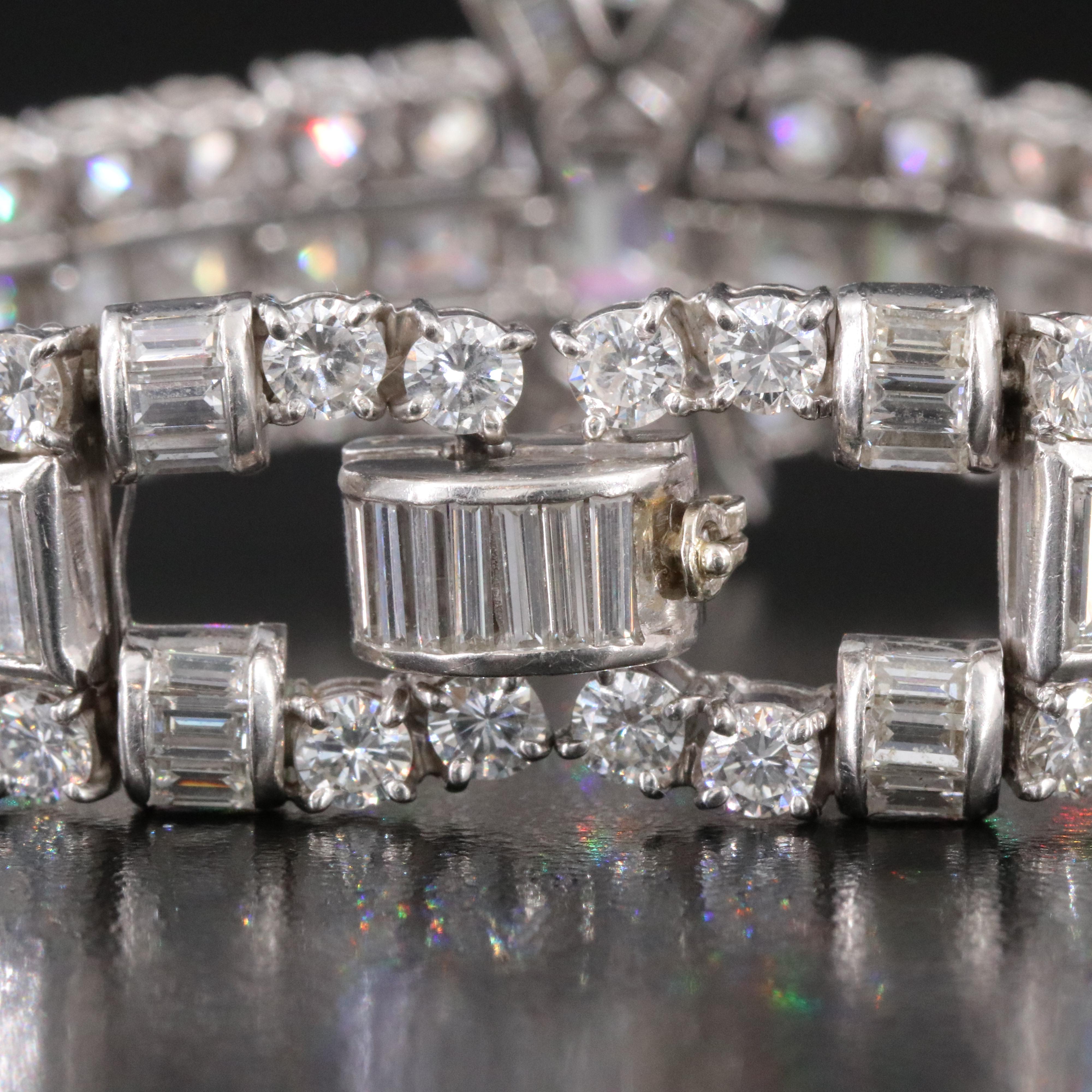 Retro Platinum 26.72 CTW Diamond Bracelet