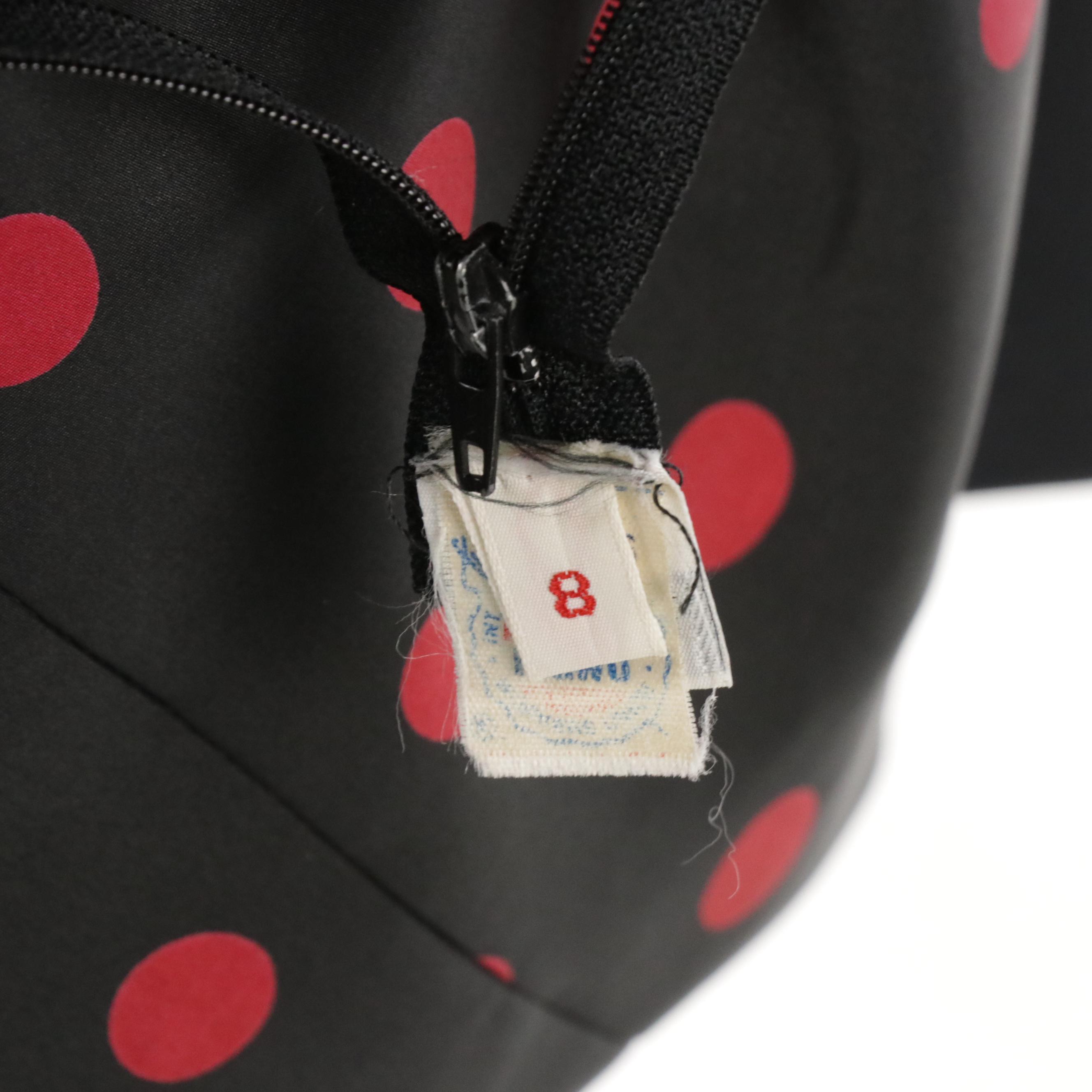 Bills Blass for Giorgio Beverly Hills Vintage Polka Dot Strapless Party Dress