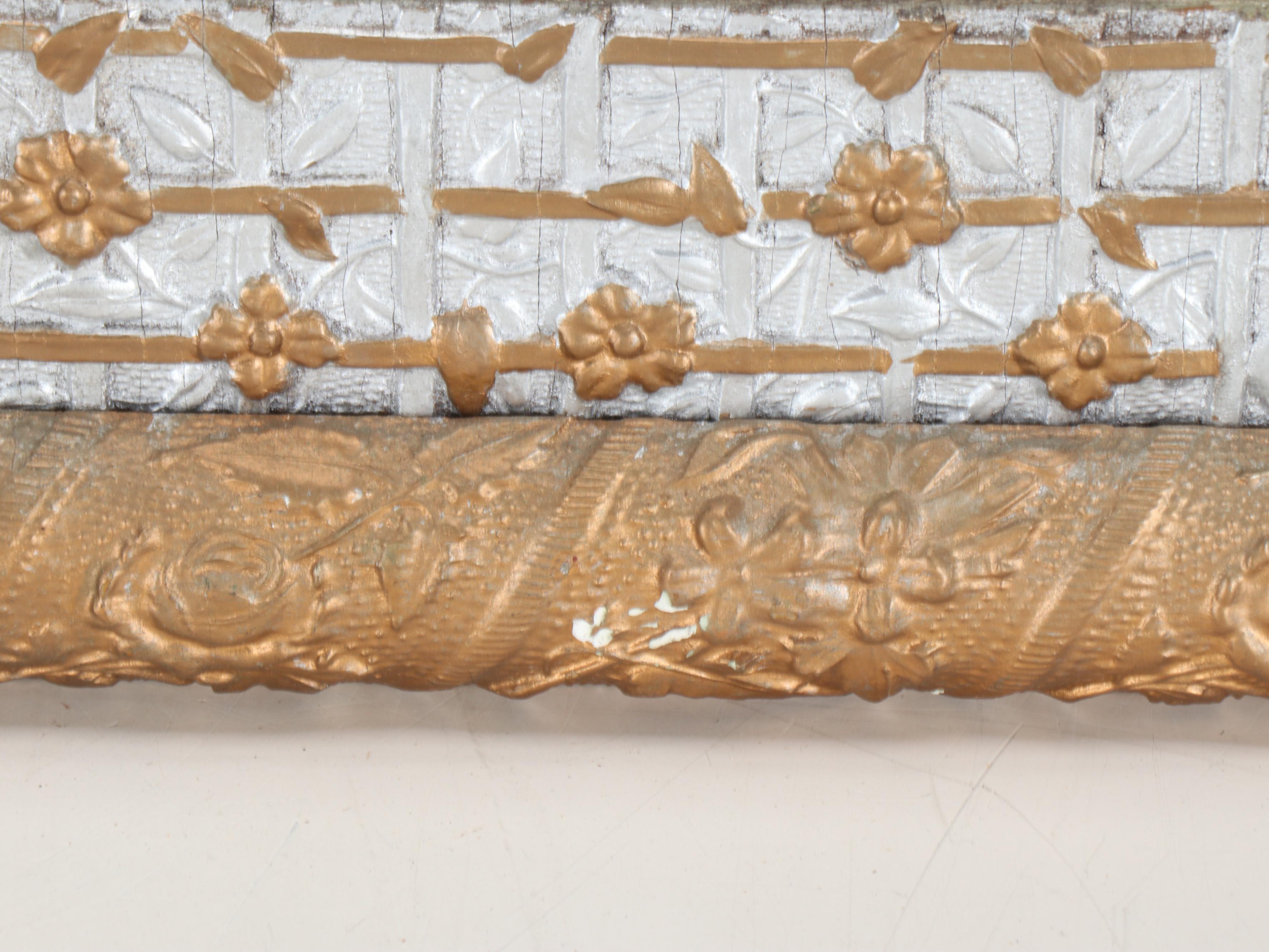 Ornate Floral Wood Wall Mirror