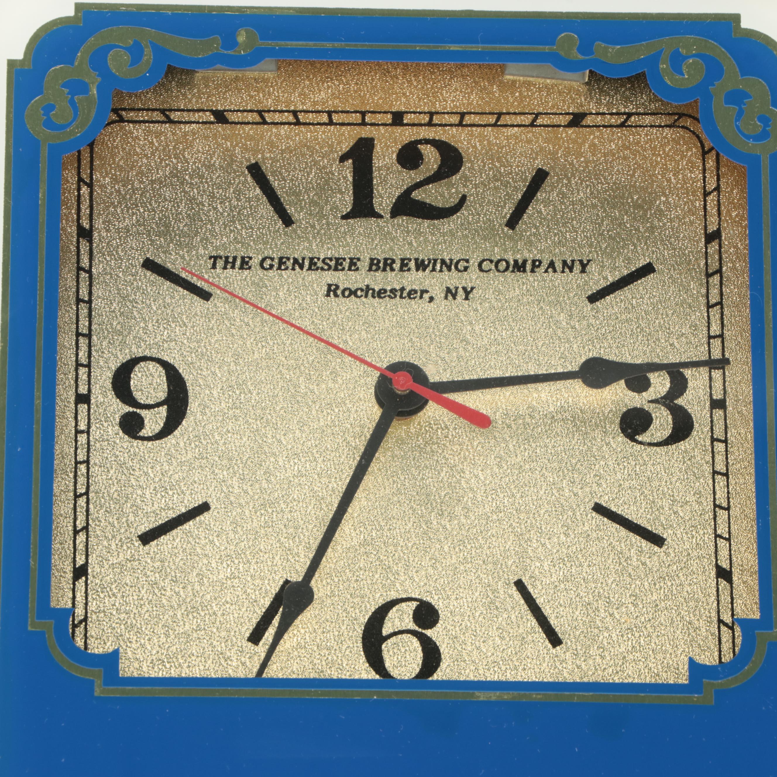 Genesee Brewing Company Wood Wall Clock