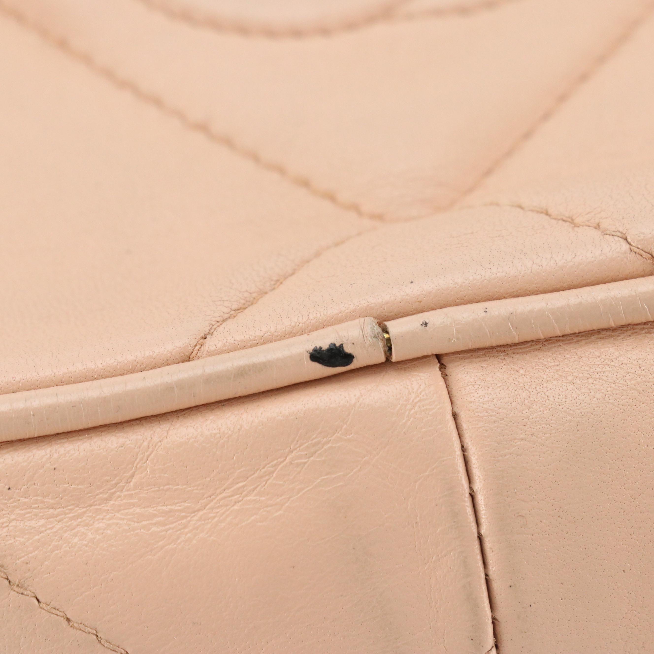 Chanel CC Tassel Camera Bag in Blush Quilted Lambskin Leather