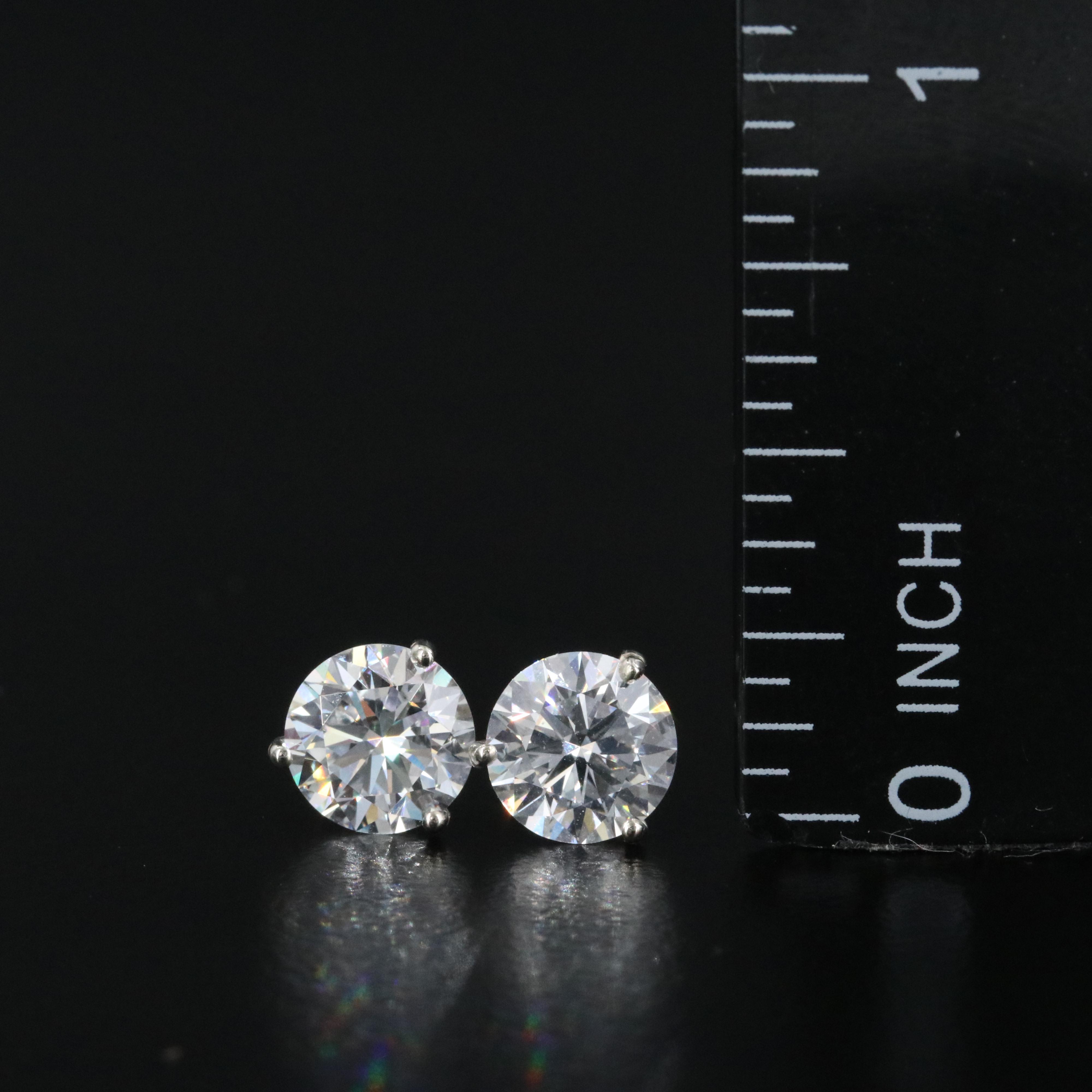 14K 2.00 CTW Lab Grown Diamond Martini Stud Earrings