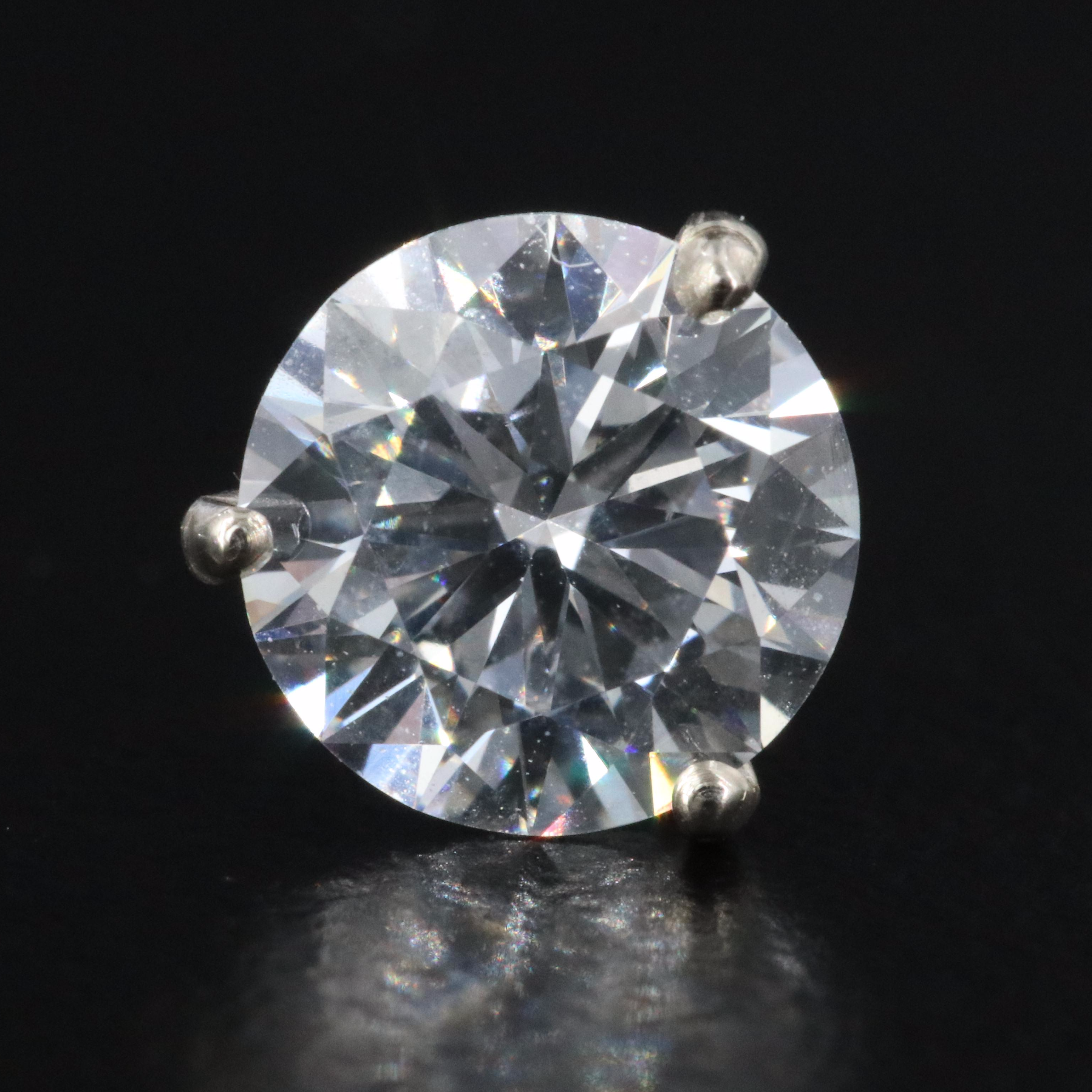 14K 2.00 CTW Lab Grown Diamond Martini Stud Earrings