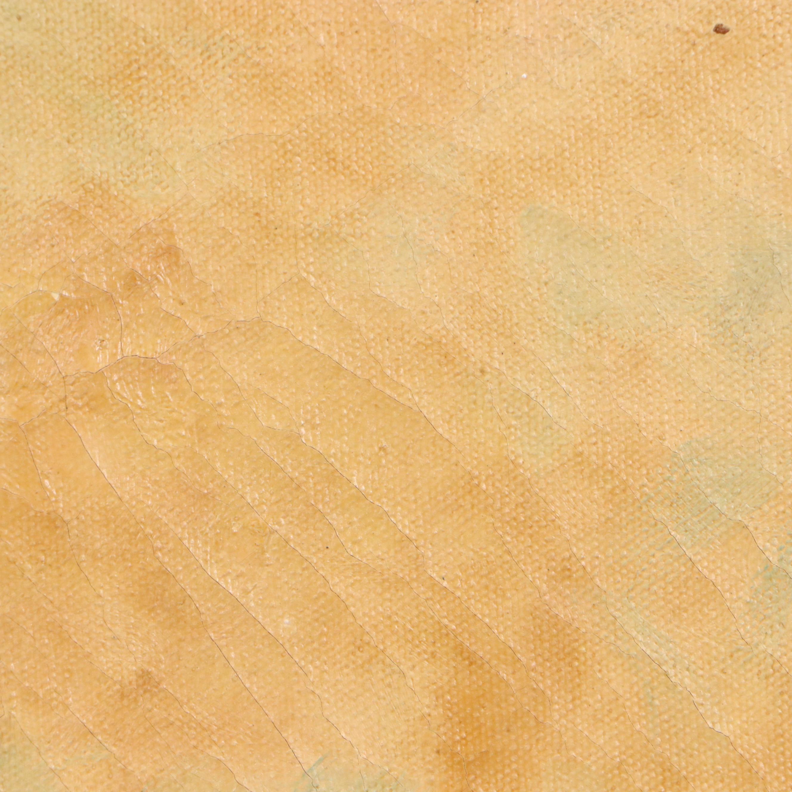 Dennis Ainsley French Landscape Oil Painting "Market Place Brittany"