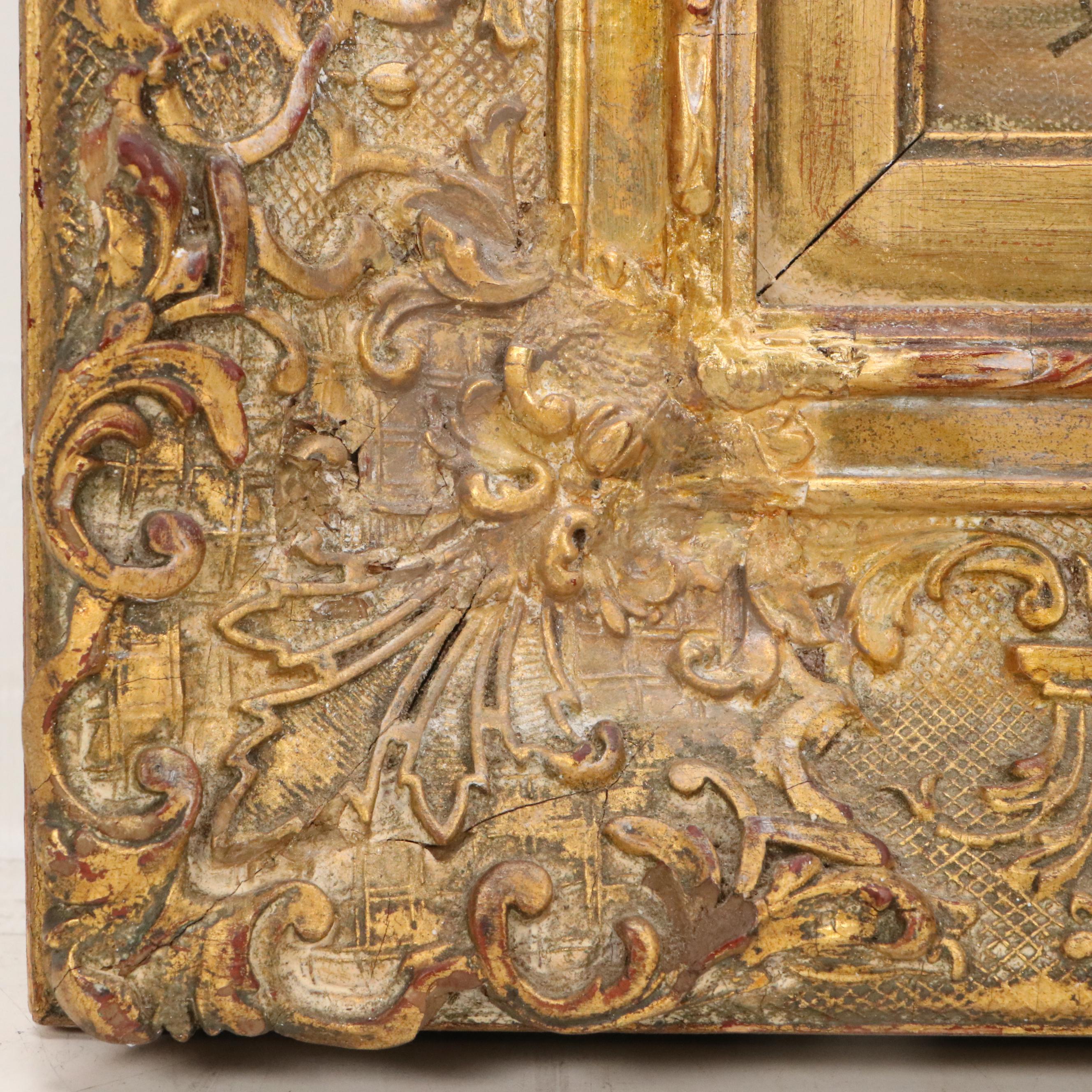 Dennis Ainsley French Landscape Oil Painting "Market Place Brittany"