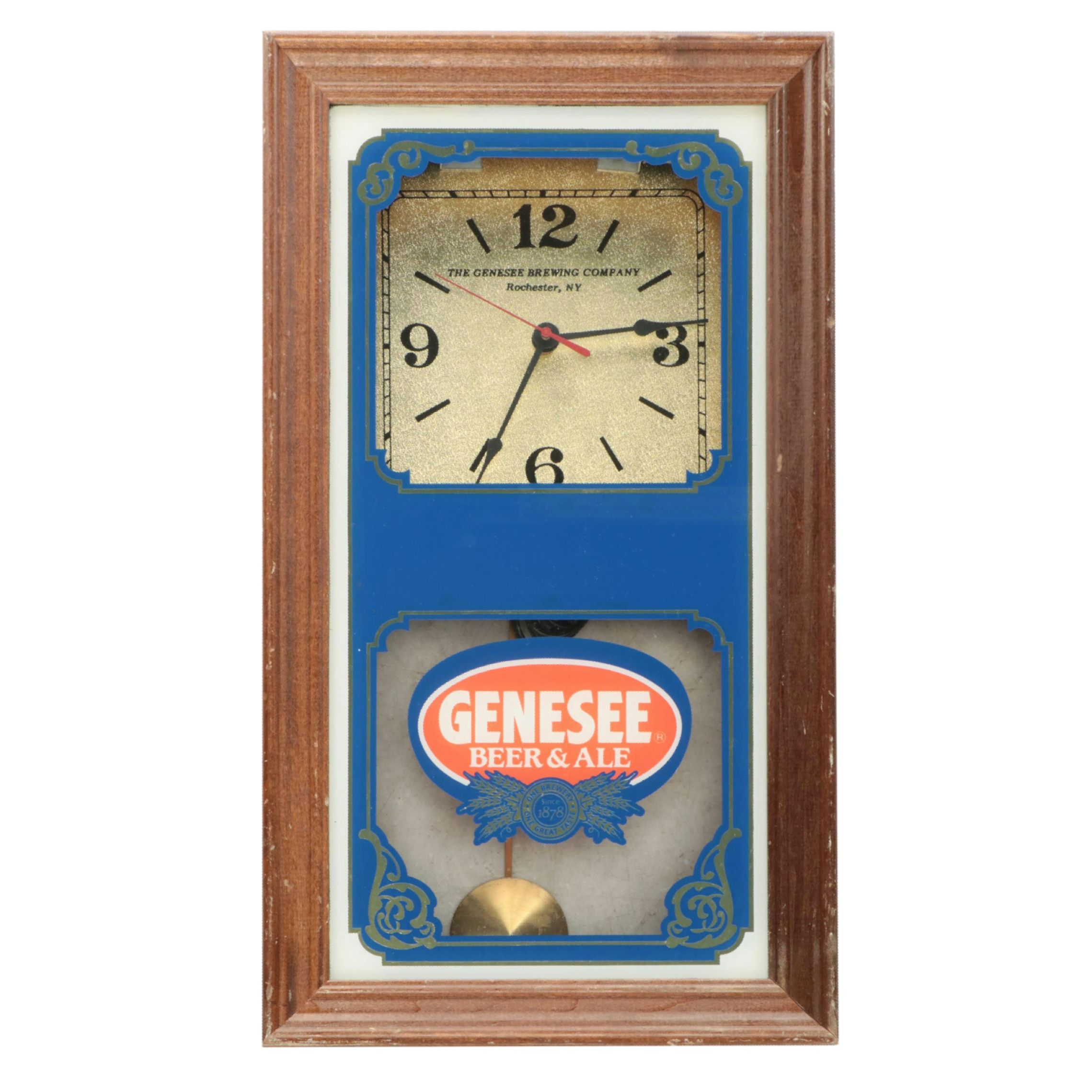 Genesee Brewing Company Wood Wall Clock