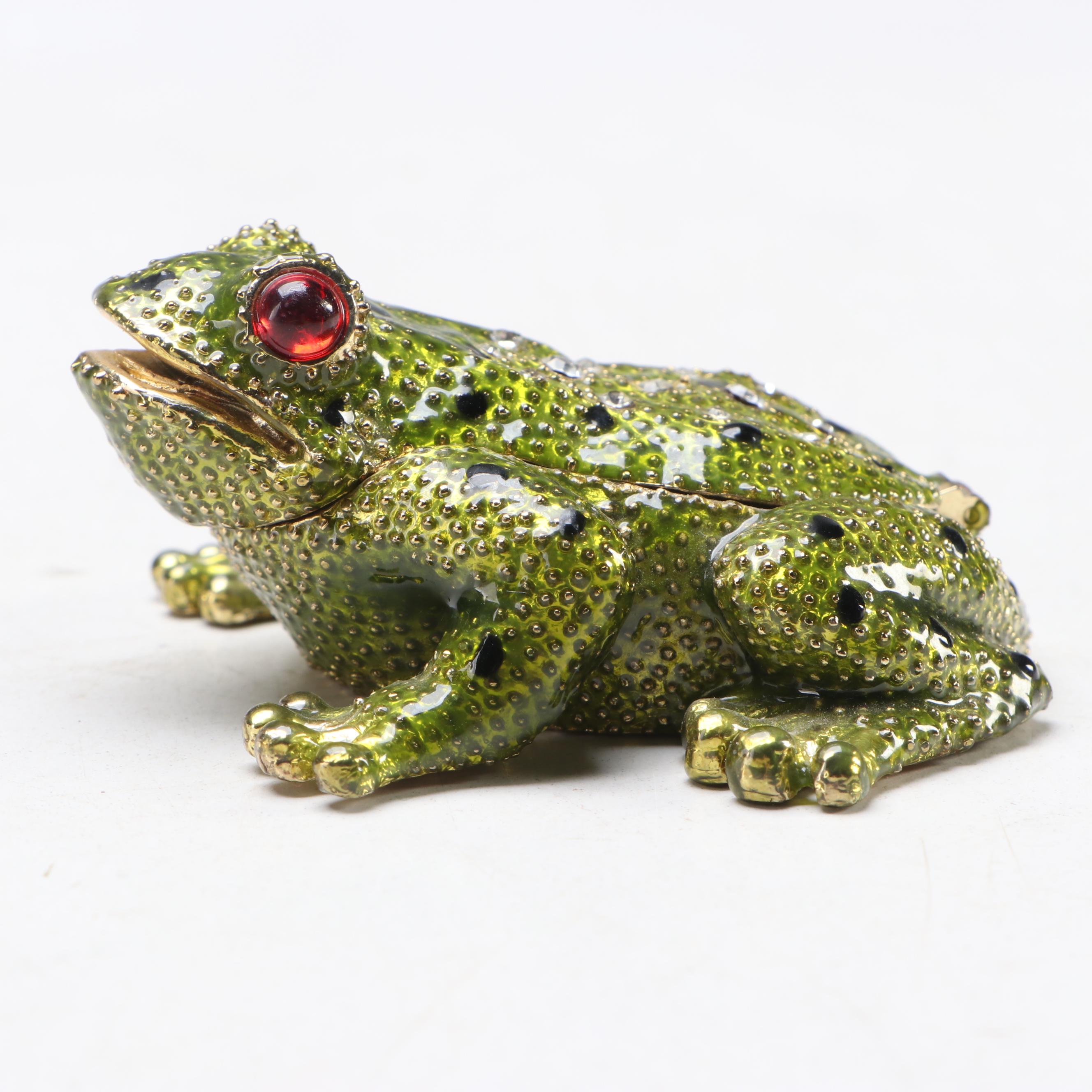 CR Enamel Frog Box