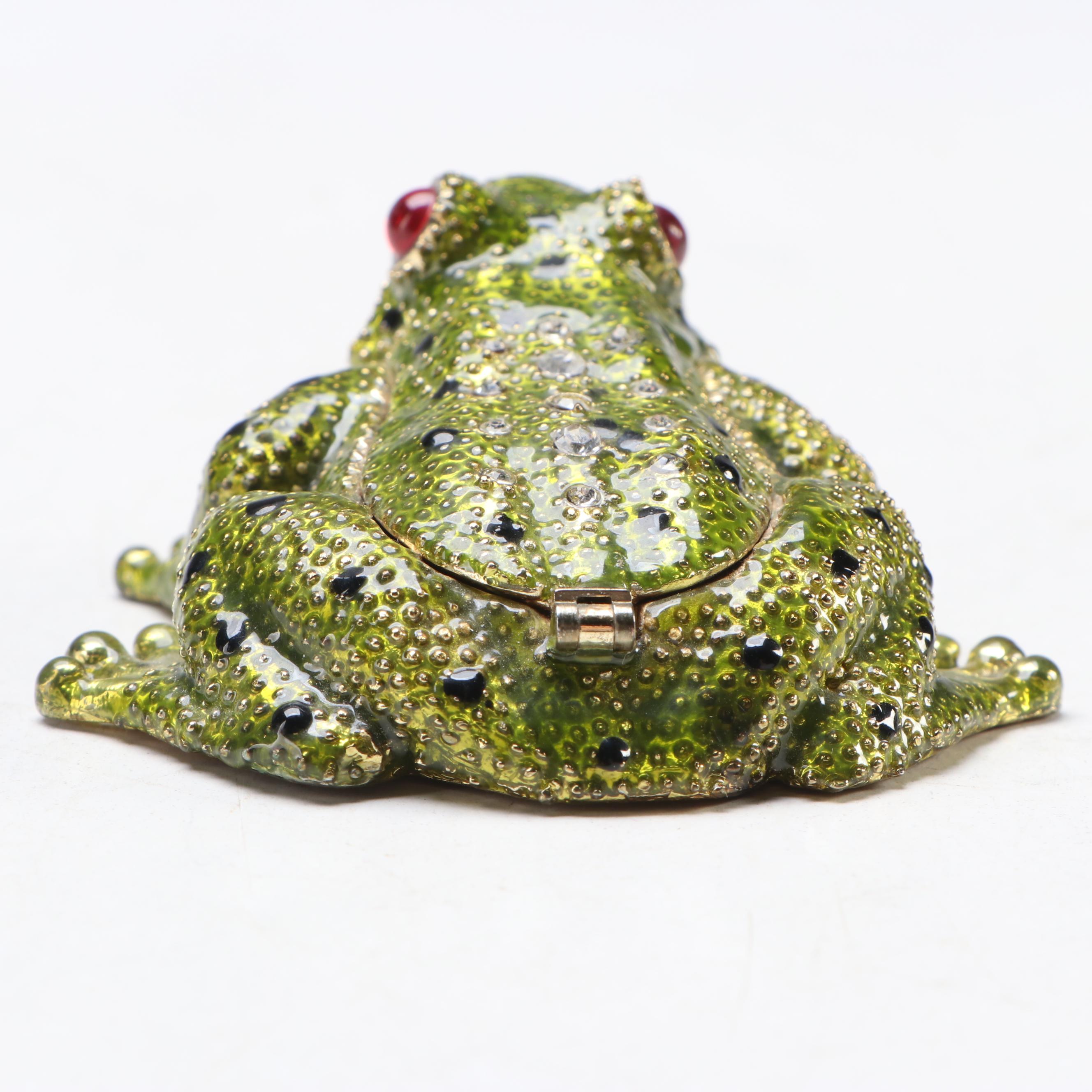 CR Enamel Frog Box