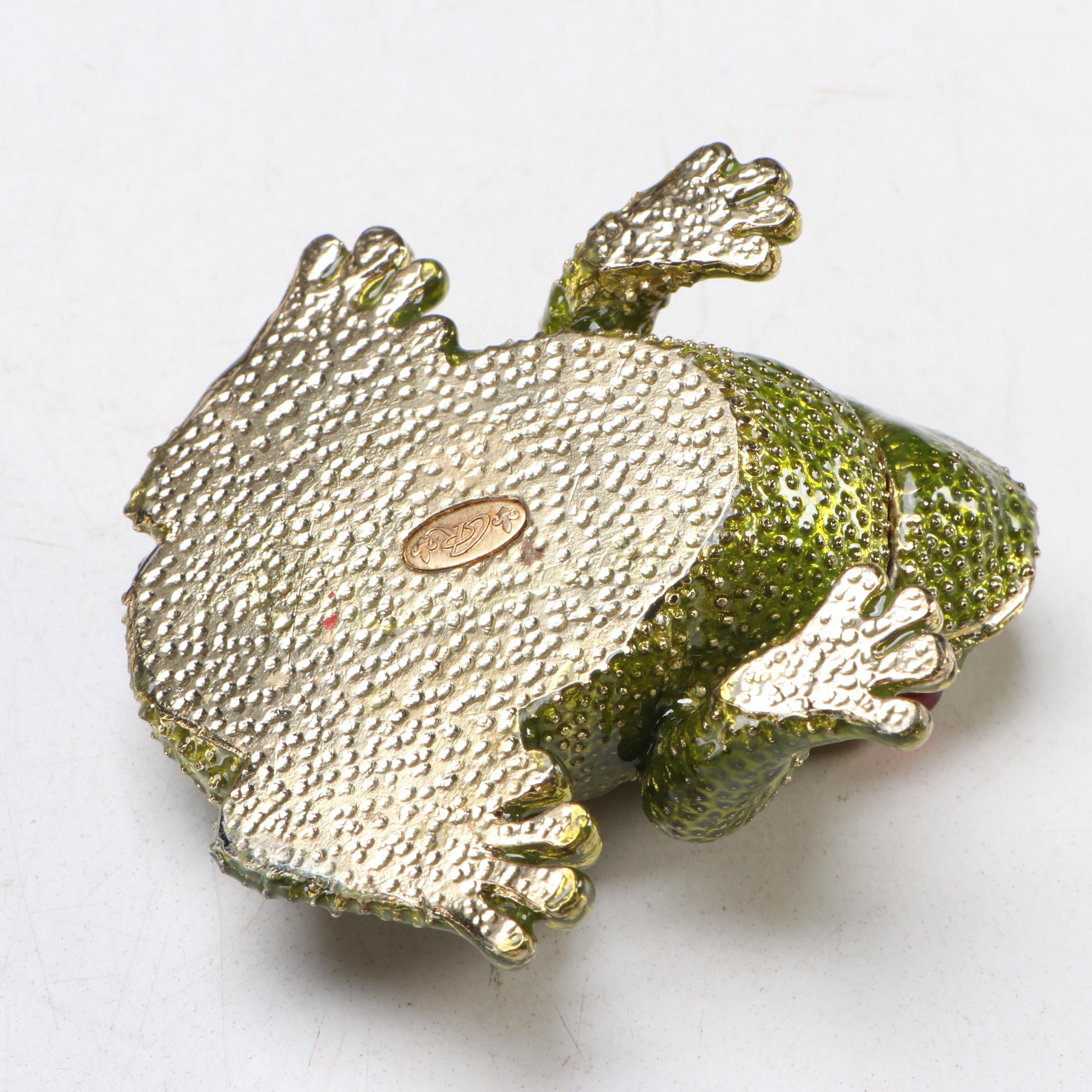 CR Enamel Frog Box