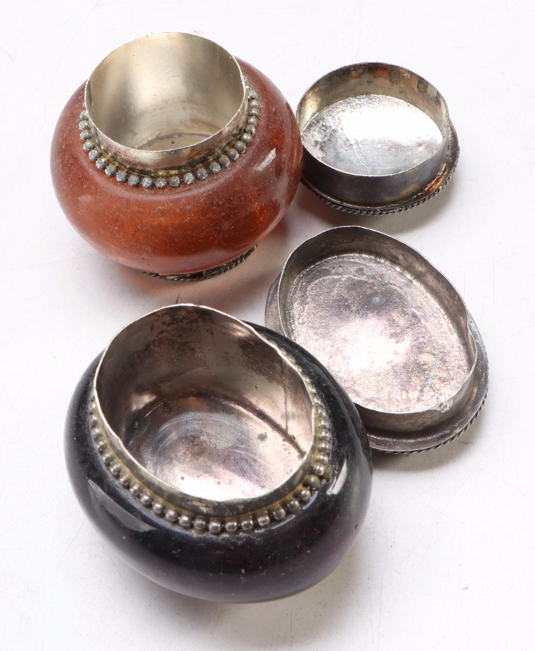 Glass and Metal Miniature Boxes