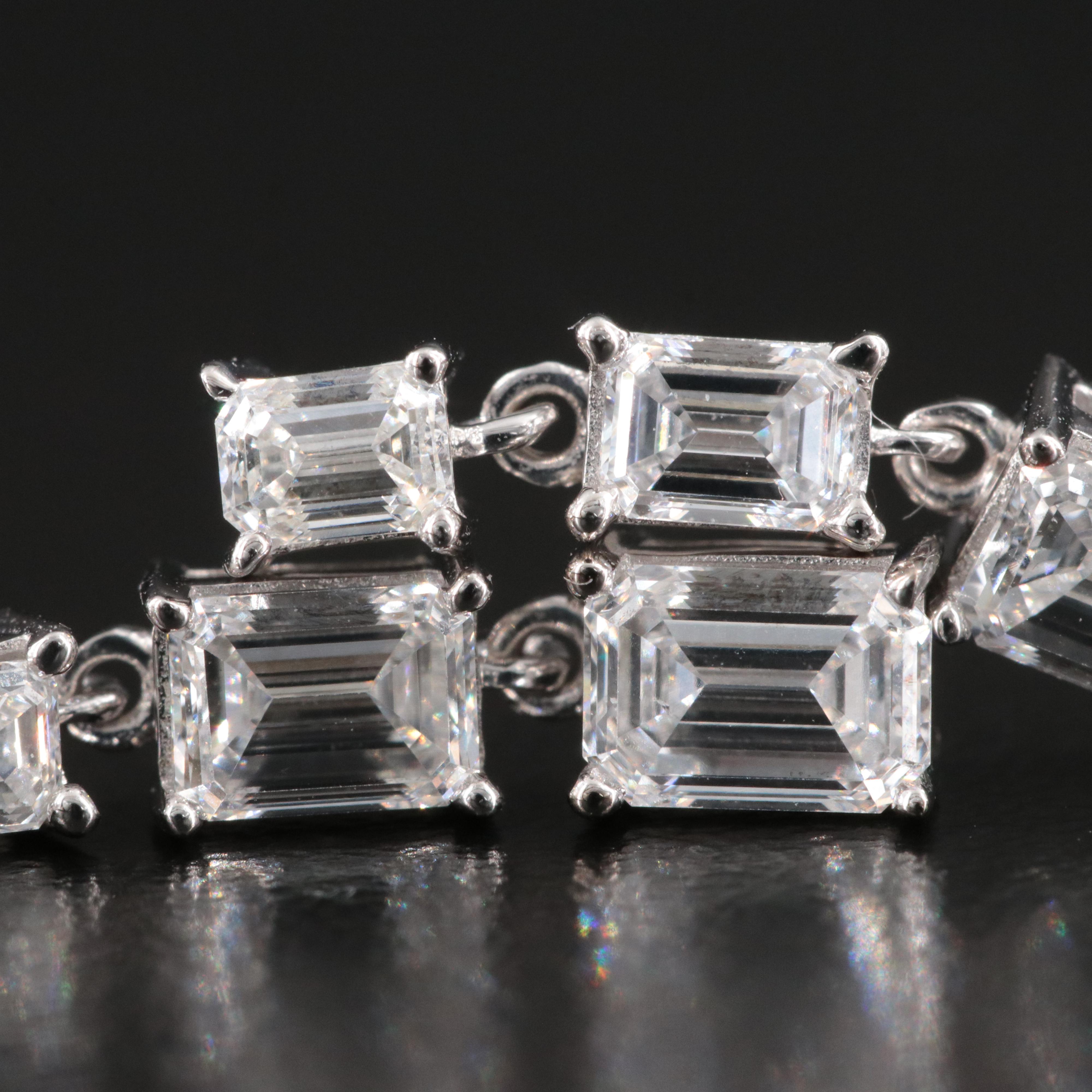 14K 2.00 CTW Lab Grown Diamond Graduated Earrings