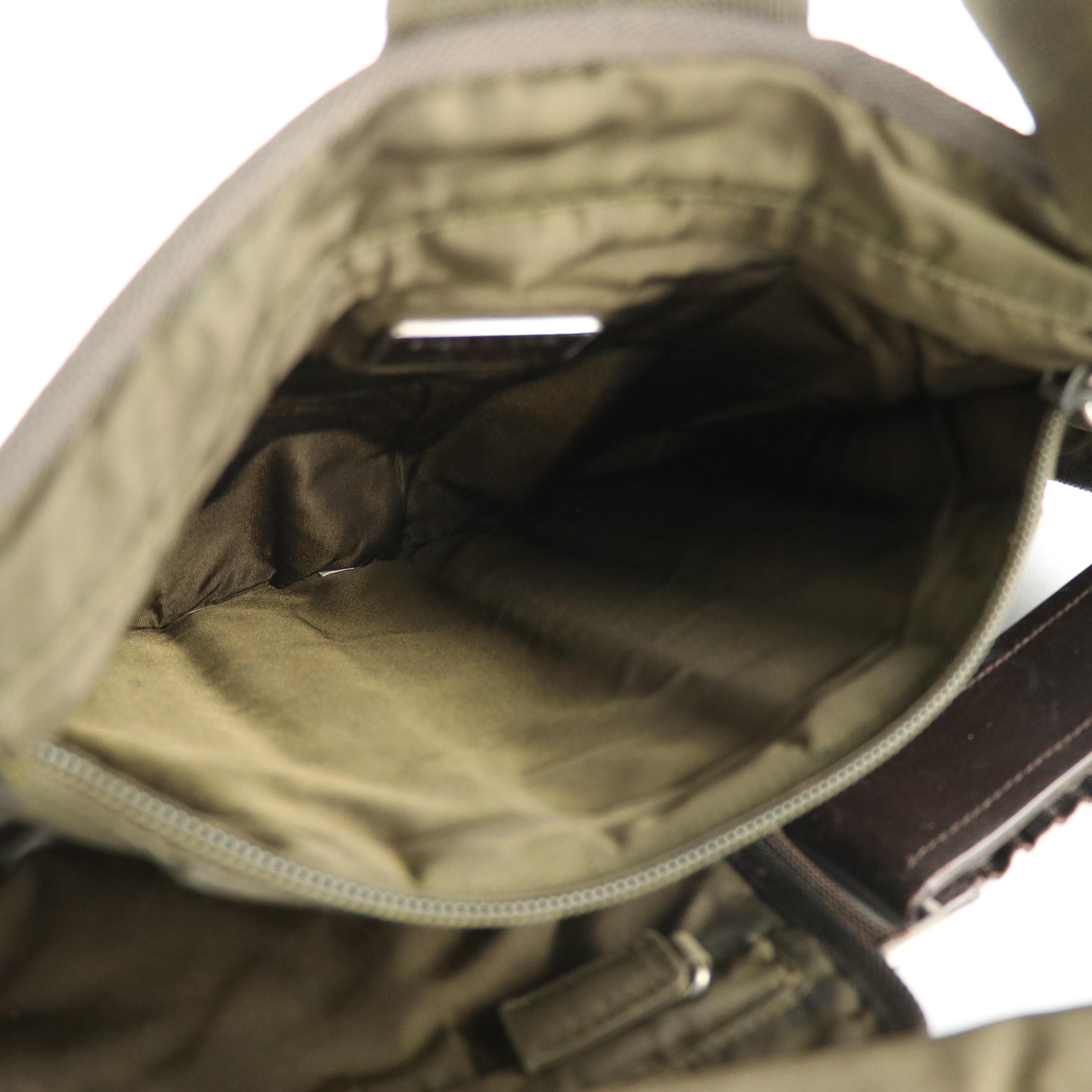 Prada Chest Rig Harness Bag in Olive Green Tessuto Nylon