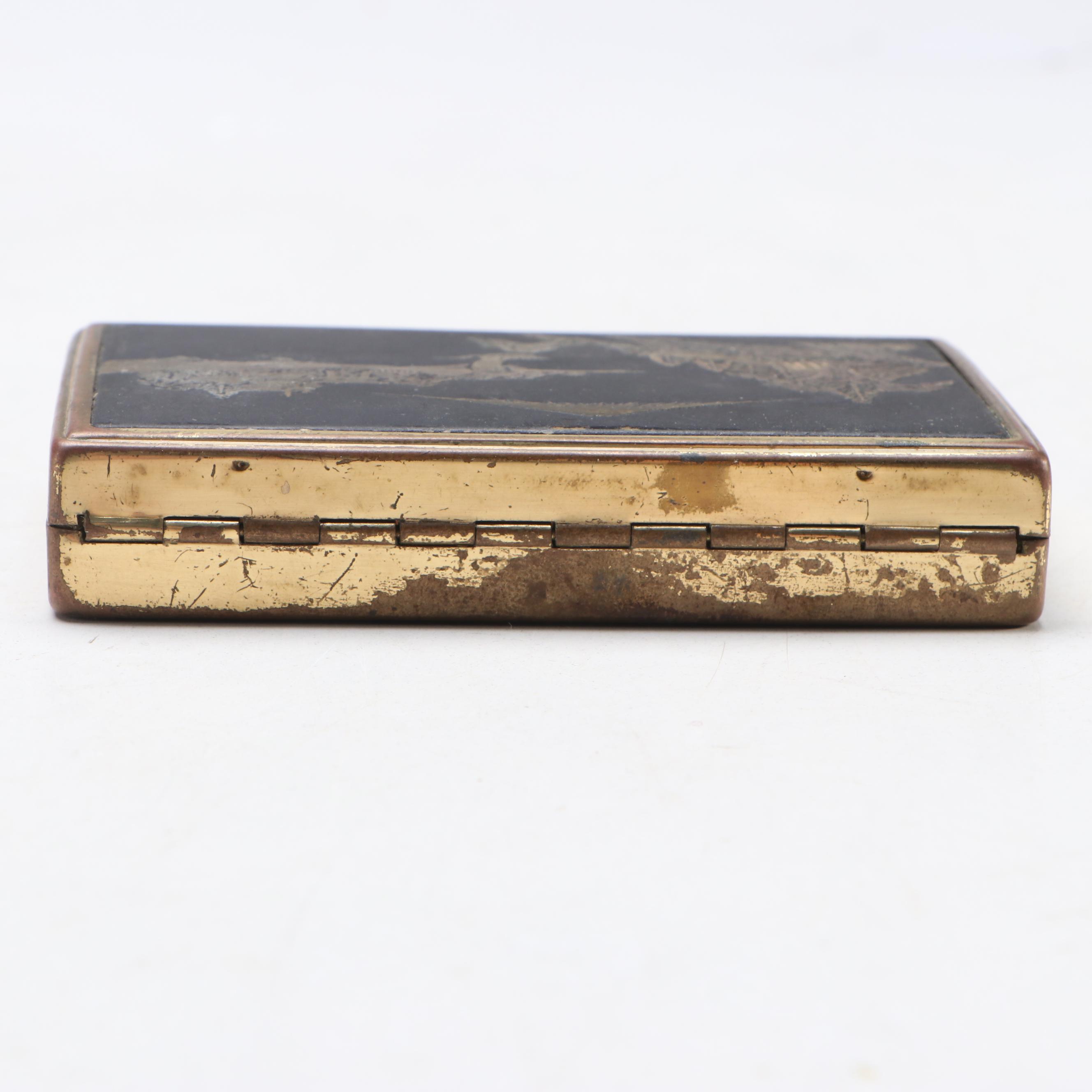 Clover Japanese Landscape Music Compact, Mid-20th Century