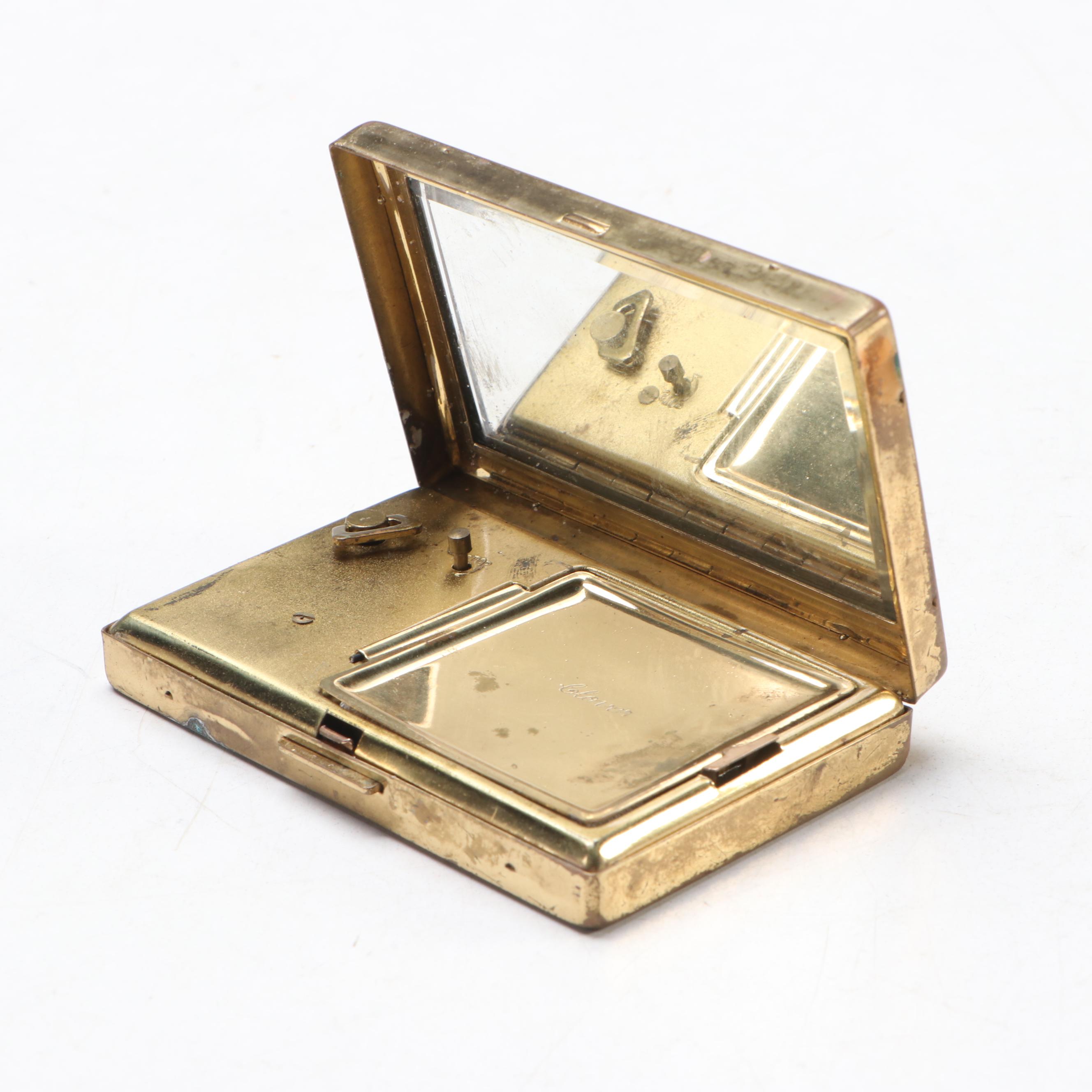 Clover Japanese Landscape Music Compact, Mid-20th Century