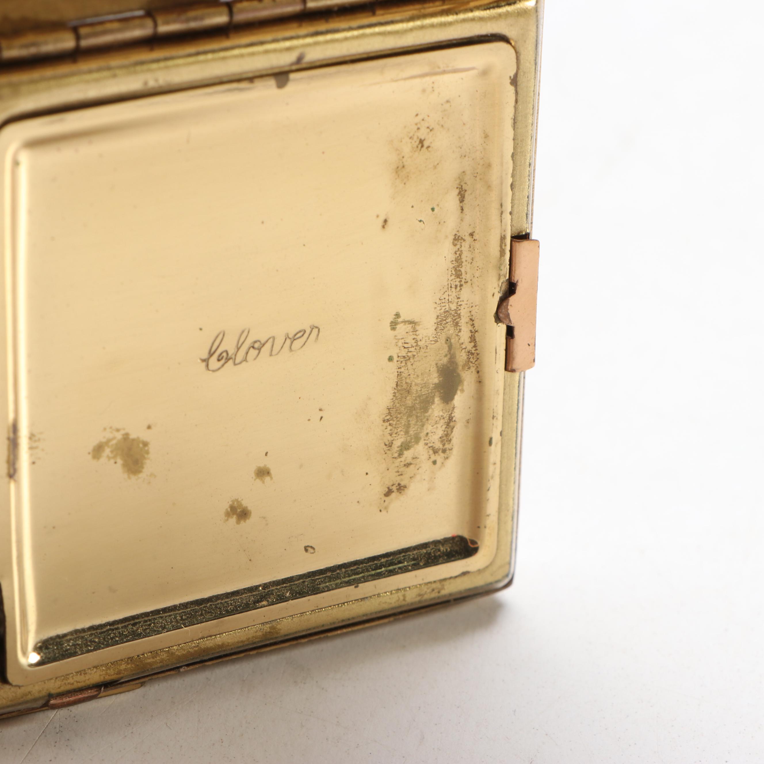 Clover Japanese Landscape Music Compact, Mid-20th Century