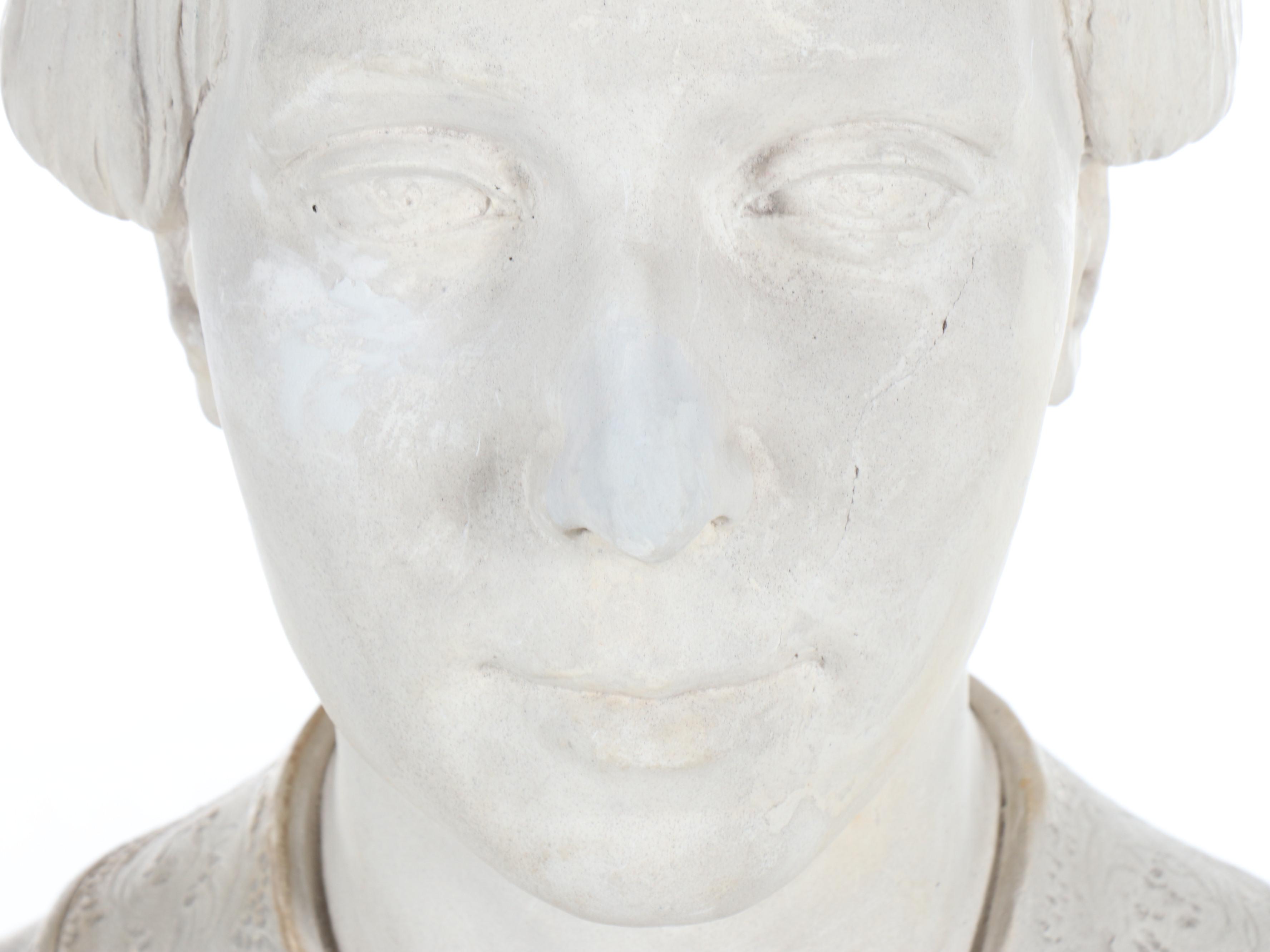 Italian Cast Plaster Bust, Mid to Late 19th Century