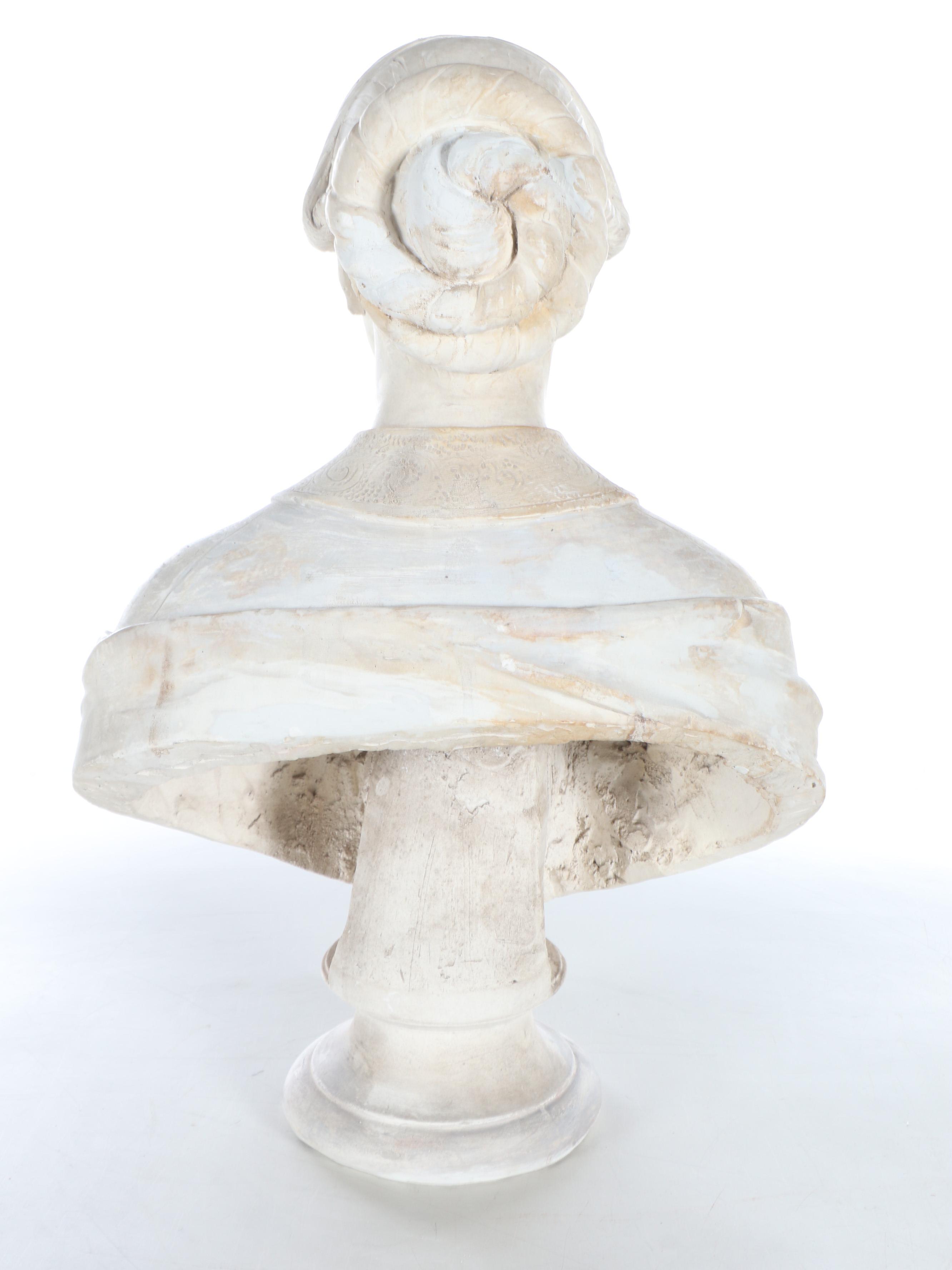 Italian Cast Plaster Bust, Mid to Late 19th Century
