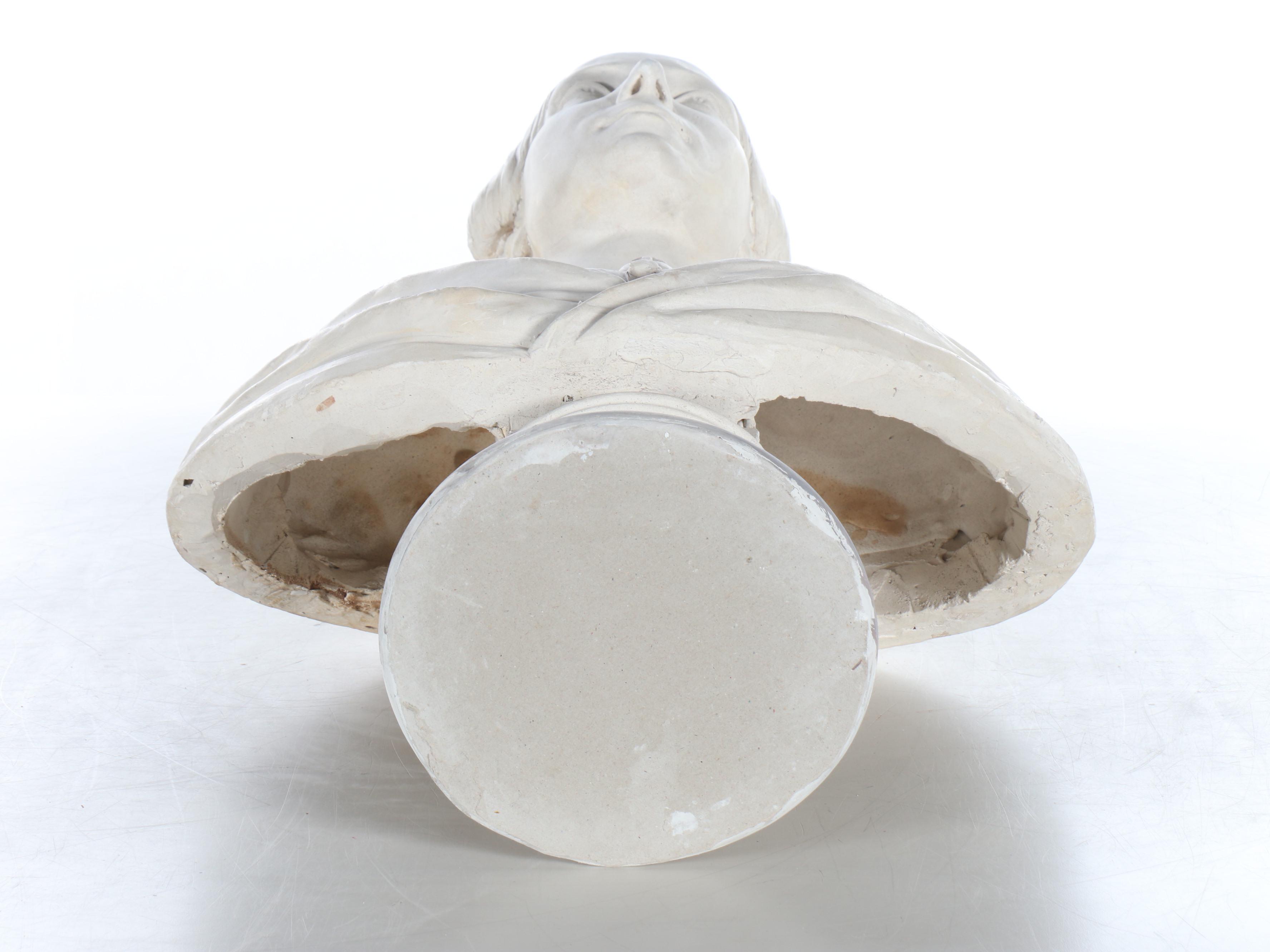 Italian Cast Plaster Bust, Mid to Late 19th Century