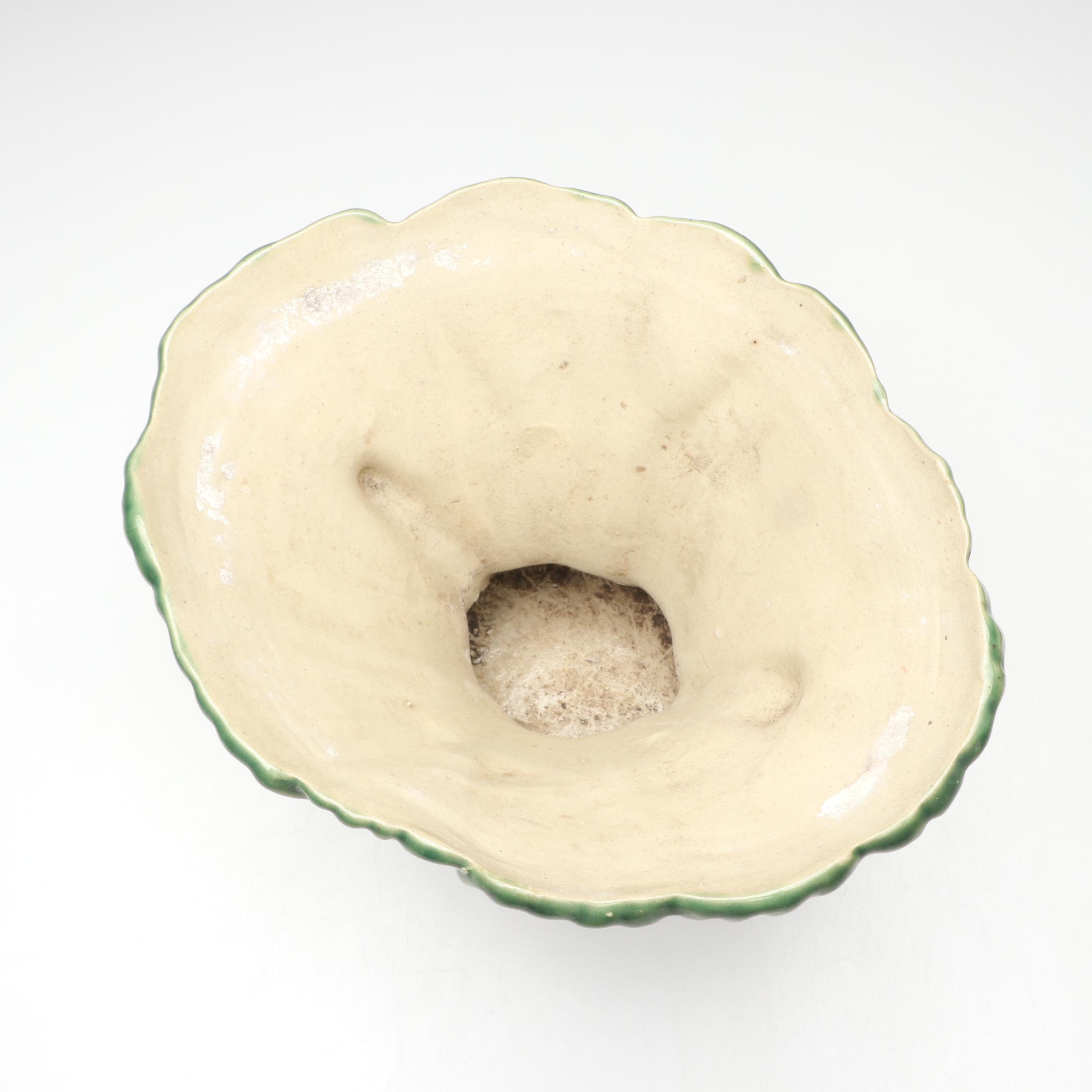 Frog Themed Majolica Vase, Metal Tea Light Holder and Musician Character