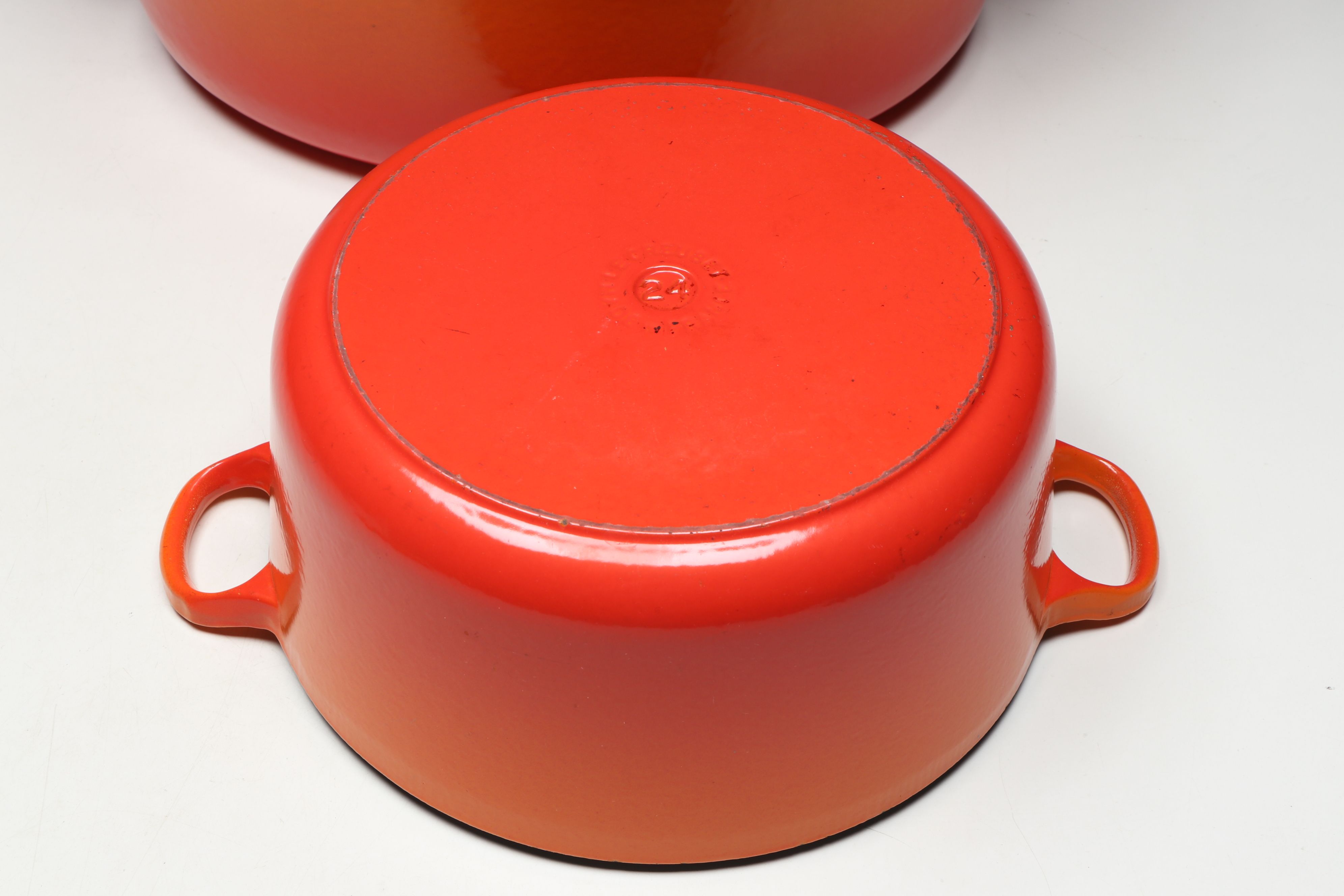 Le Creuset "Flame" Enameled Cast Iron Oval and Round Dutch Ovens