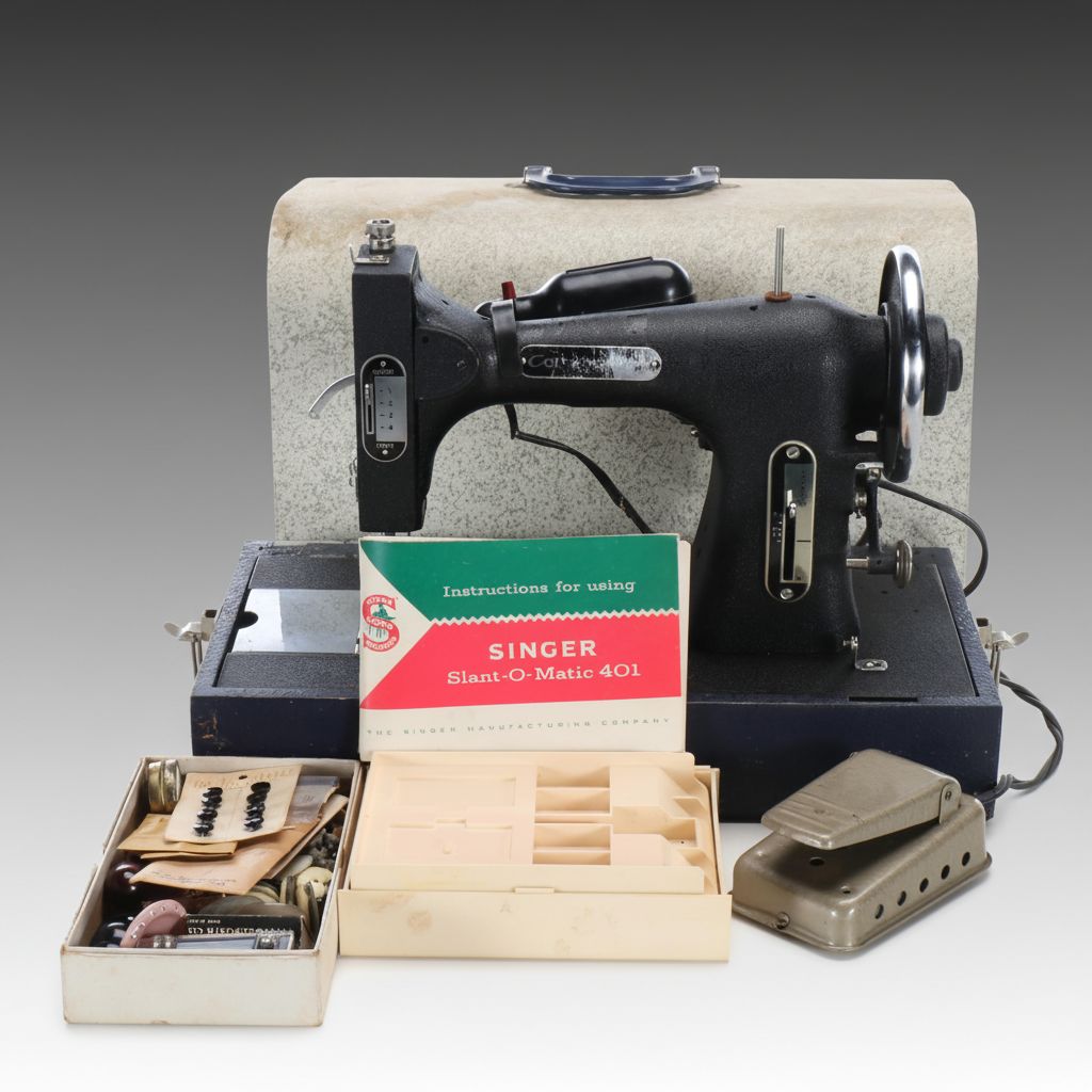 Sears Commander Sewing Machine with Case and Accessories